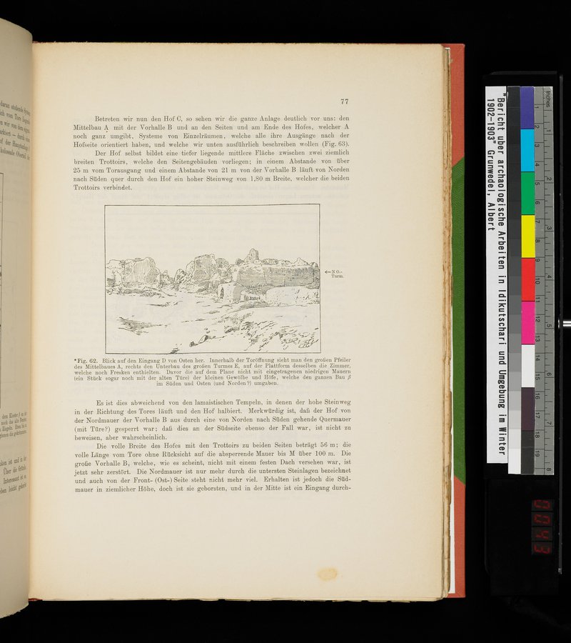 Bericht über archäologische Arbeiten in Idikutschari und Umgebung im Winter 1902-1903 : vol.1 / 87 ページ（カラー画像）