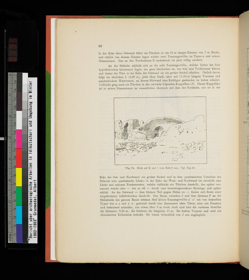 Bericht über archäologische Arbeiten in Idikutschari und Umgebung im Winter 1902-1903 : vol.1 / Page 96 (Color Image)