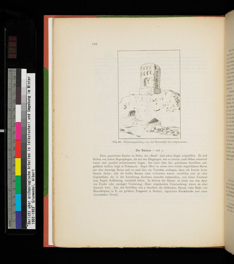 Bericht über archäologische Arbeiten in Idikutschari und Umgebung im Winter 1902-1903 : vol.1 / Page 114 (Color Image)
