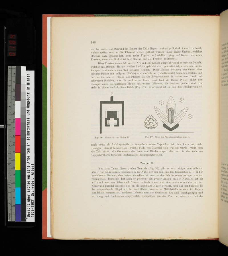 Bericht über archäologische Arbeiten in Idikutschari und Umgebung im Winter 1902-1903 : vol.1 / Page 118 (Color Image)