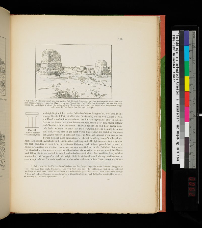 Bericht über archäologische Arbeiten in Idikutschari und Umgebung im Winter 1902-1903 : vol.1 / Page 125 (Color Image)