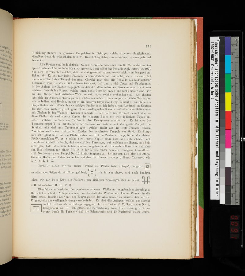 Bericht über archäologische Arbeiten in Idikutschari und Umgebung im Winter 1902-1903 : vol.1 / Page 183 (Color Image)