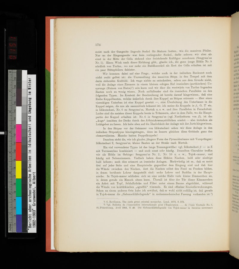 Bericht über archäologische Arbeiten in Idikutschari und Umgebung im Winter 1902-1903 : vol.1 / Page 184 (Color Image)