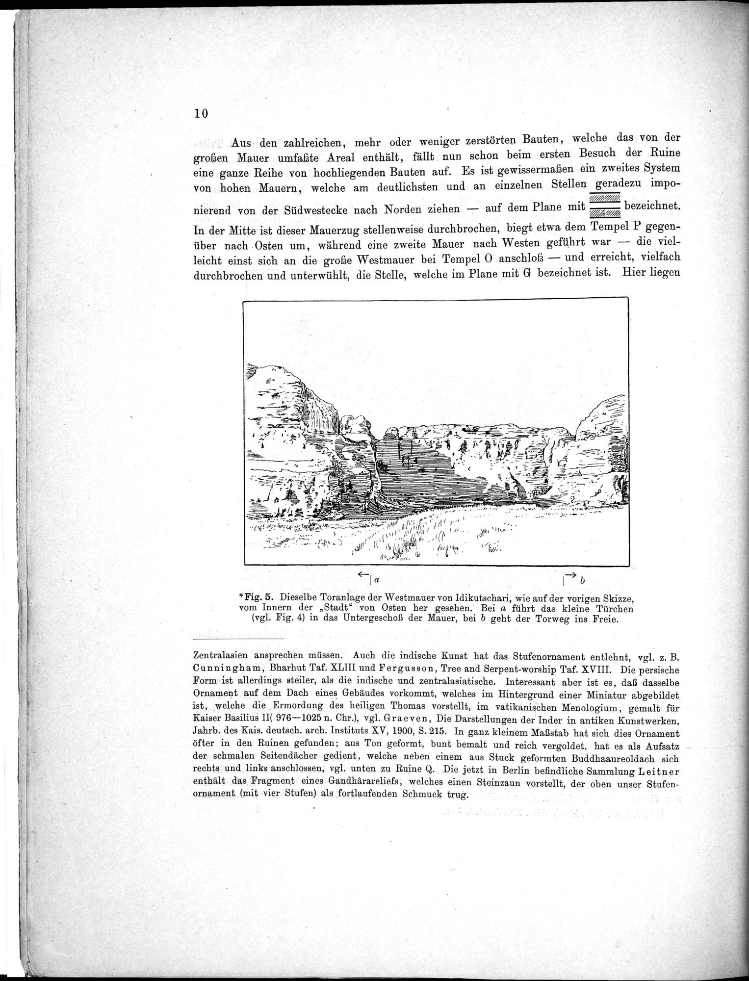 Bericht über archäologische Arbeiten in Idikutschari und Umgebung im Winter 1902-1903 : vol.1 / Page 20 (Grayscale High Resolution Image)