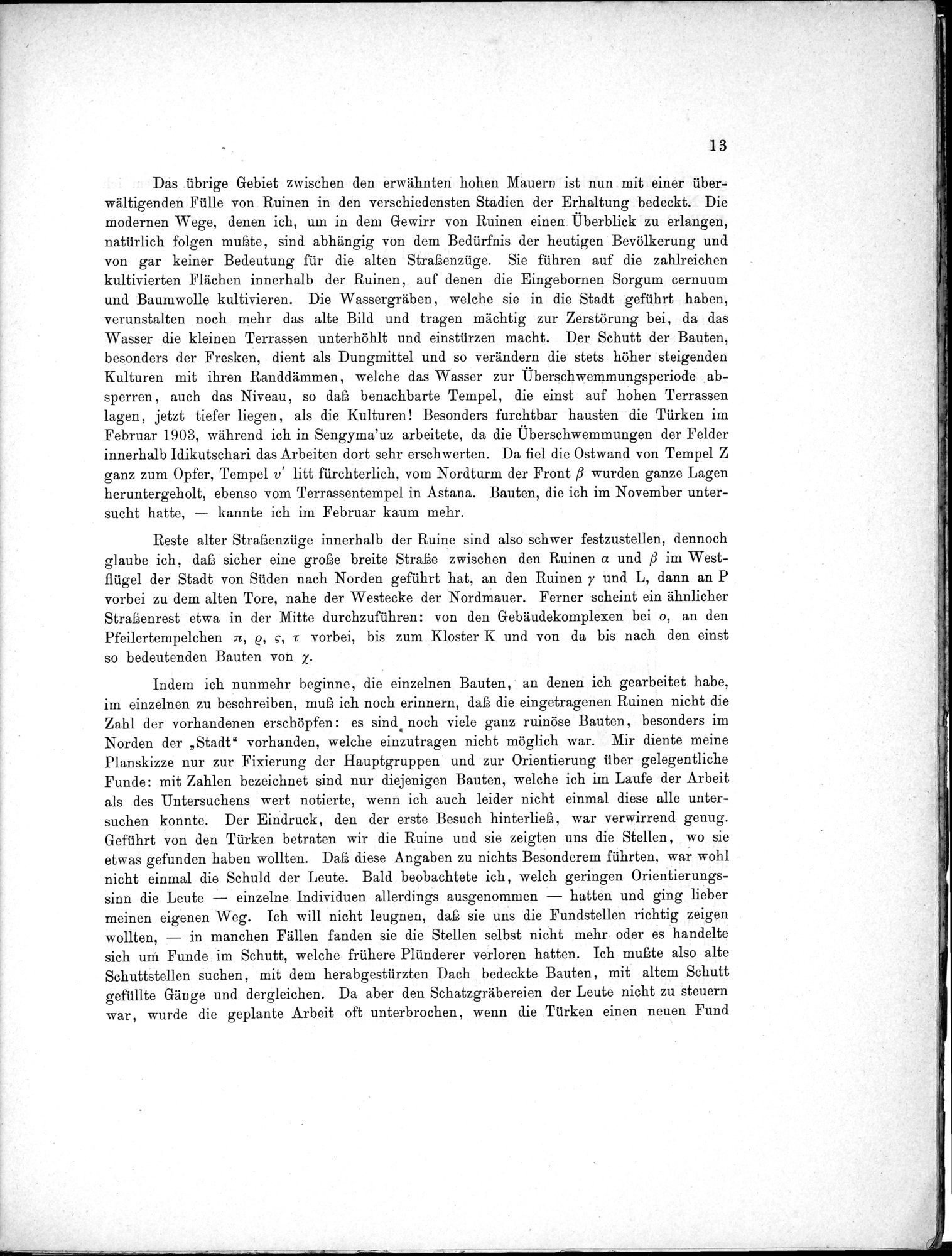 Bericht über archäologische Arbeiten in Idikutschari und Umgebung im Winter 1902-1903 : vol.1 / Page 23 (Grayscale High Resolution Image)