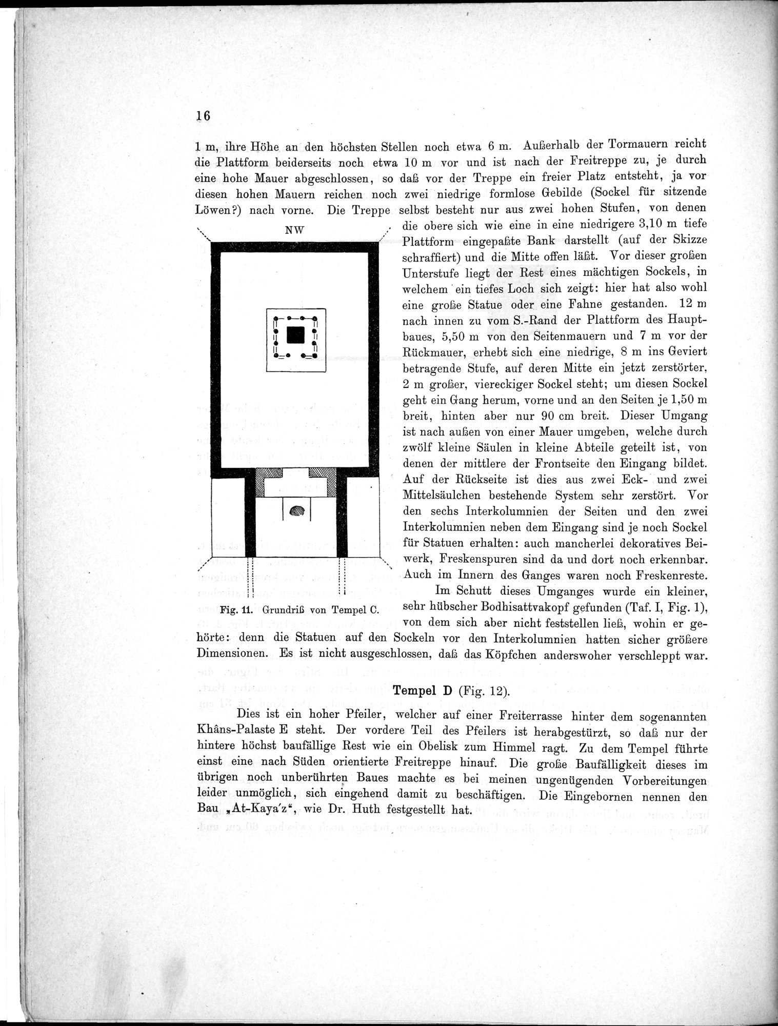 Bericht über archäologische Arbeiten in Idikutschari und Umgebung im Winter 1902-1903 : vol.1 / Page 26 (Grayscale High Resolution Image)