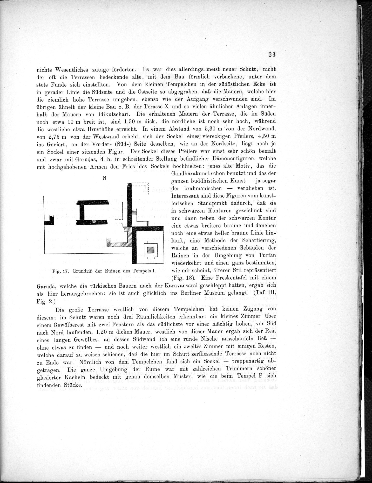 Bericht über archäologische Arbeiten in Idikutschari und Umgebung im Winter 1902-1903 : vol.1 / Page 33 (Grayscale High Resolution Image)