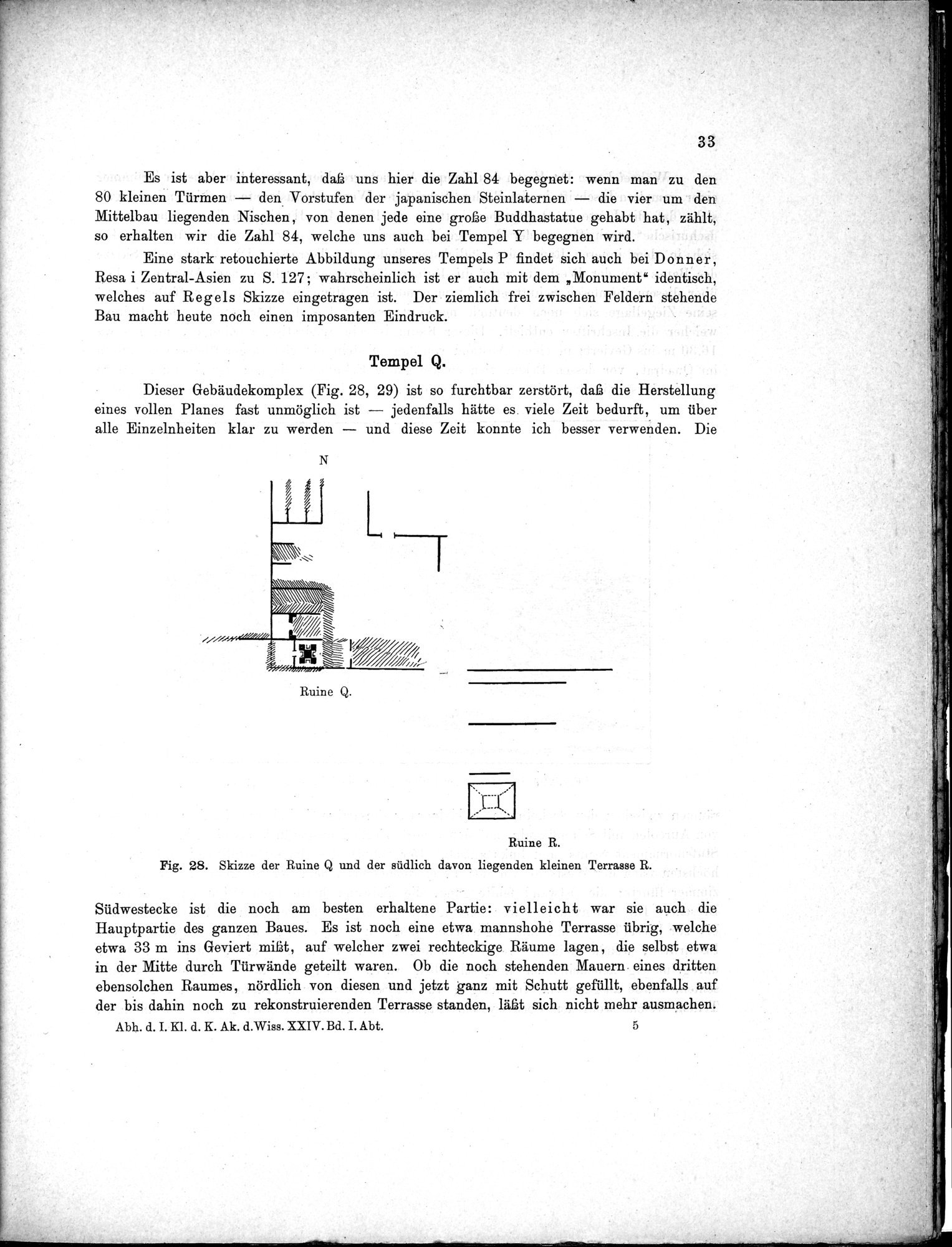 Bericht über archäologische Arbeiten in Idikutschari und Umgebung im Winter 1902-1903 : vol.1 / Page 43 (Grayscale High Resolution Image)