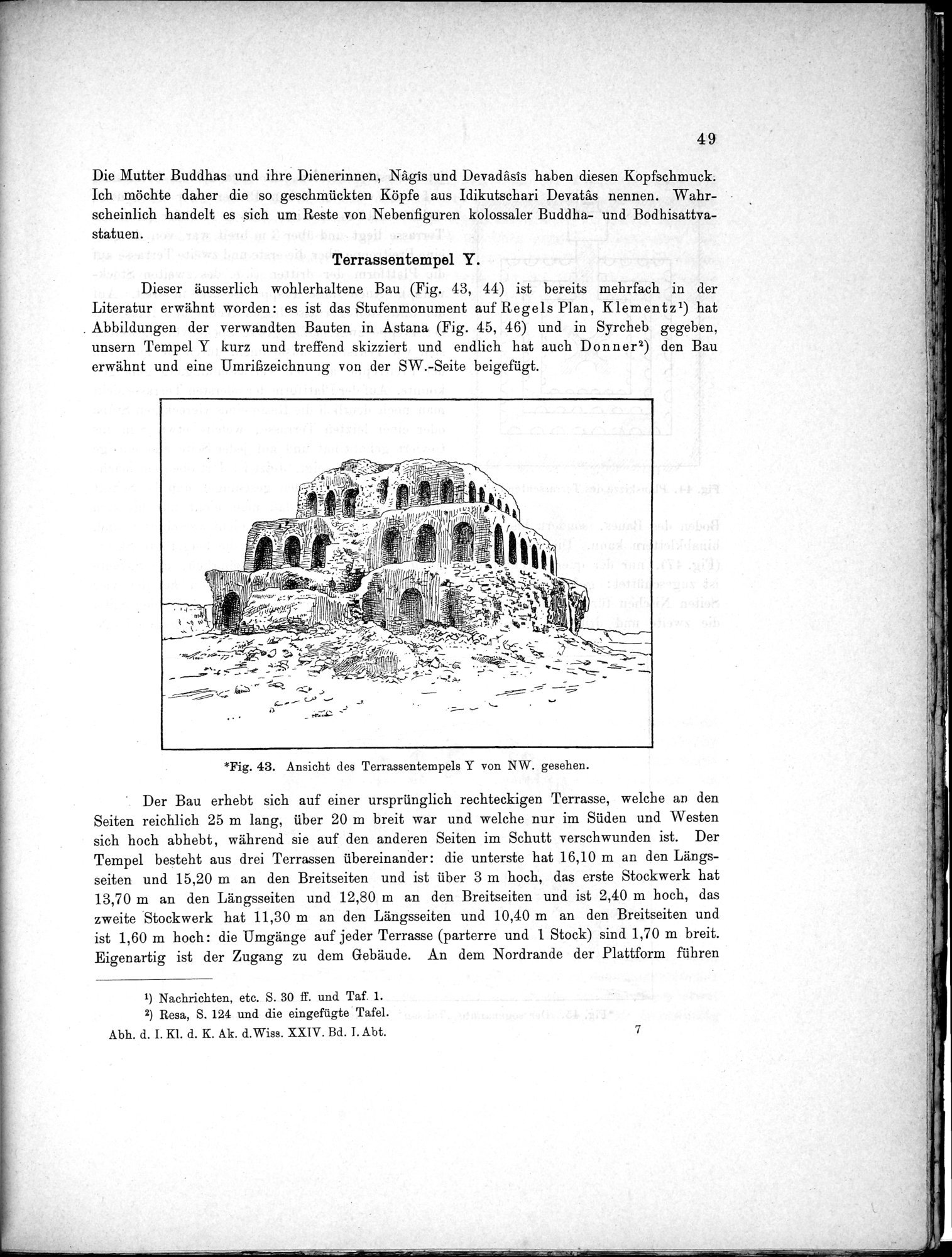 Bericht über archäologische Arbeiten in Idikutschari und Umgebung im Winter 1902-1903 : vol.1 / Page 59 (Grayscale High Resolution Image)