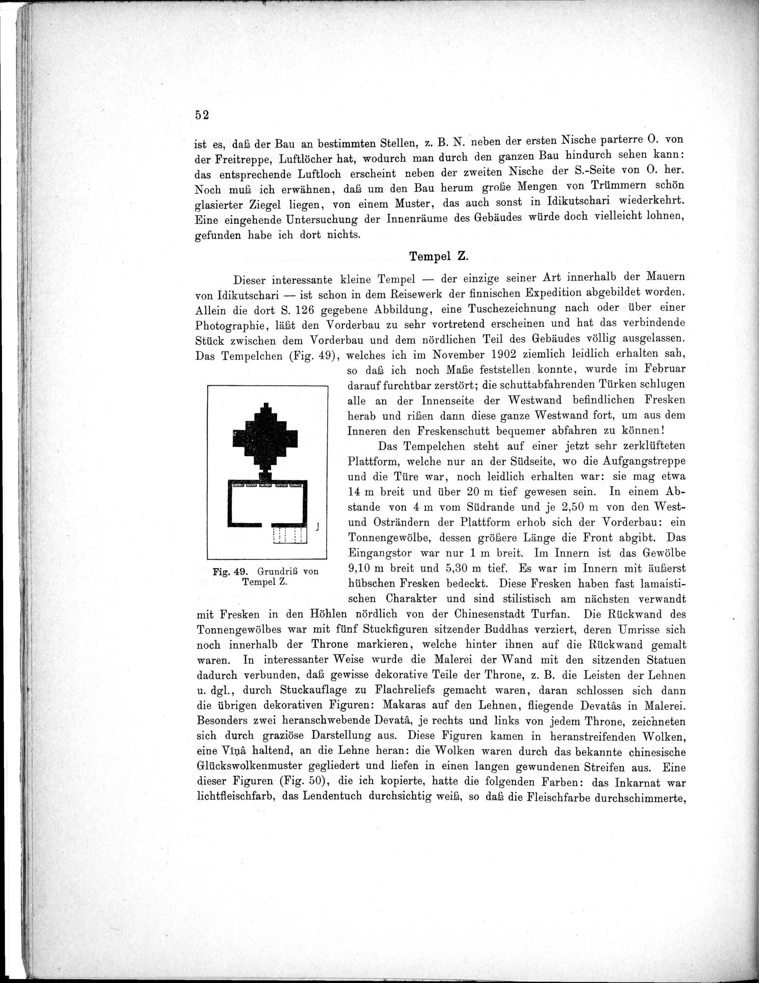 Bericht über archäologische Arbeiten in Idikutschari und Umgebung im Winter 1902-1903 : vol.1 / Page 62 (Grayscale High Resolution Image)