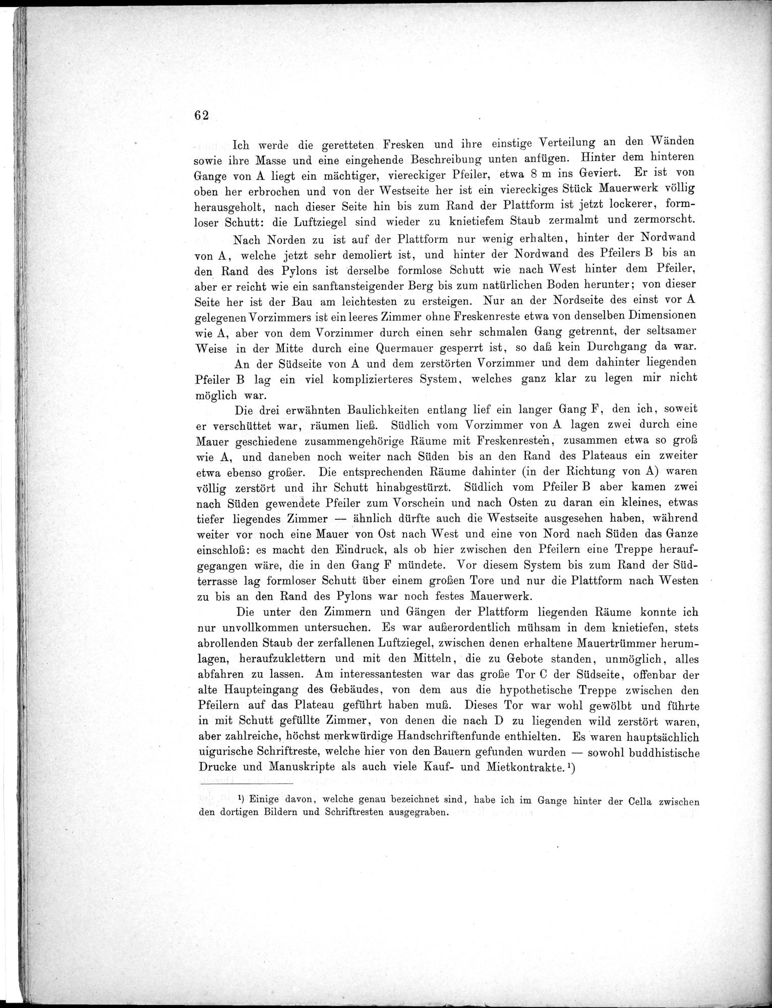Bericht über archäologische Arbeiten in Idikutschari und Umgebung im Winter 1902-1903 : vol.1 / Page 72 (Grayscale High Resolution Image)