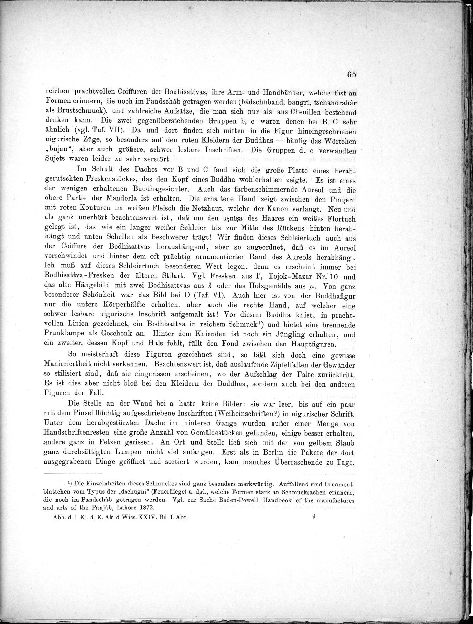 Bericht über archäologische Arbeiten in Idikutschari und Umgebung im Winter 1902-1903 : vol.1 / 75 ページ（白黒高解像度画像）