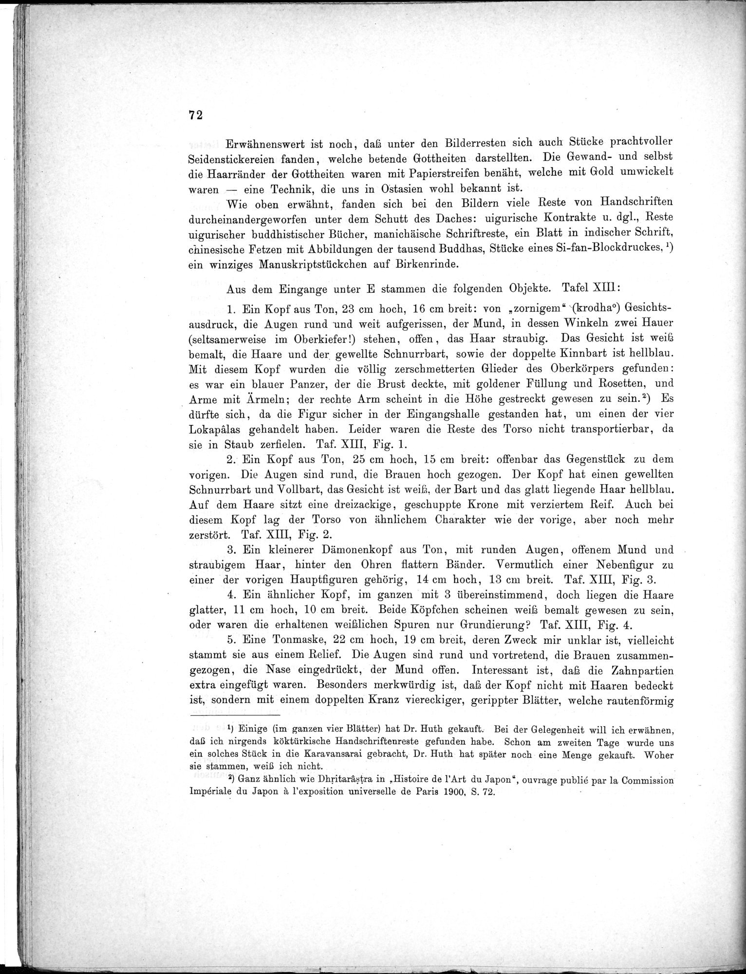 Bericht über archäologische Arbeiten in Idikutschari und Umgebung im Winter 1902-1903 : vol.1 / Page 82 (Grayscale High Resolution Image)