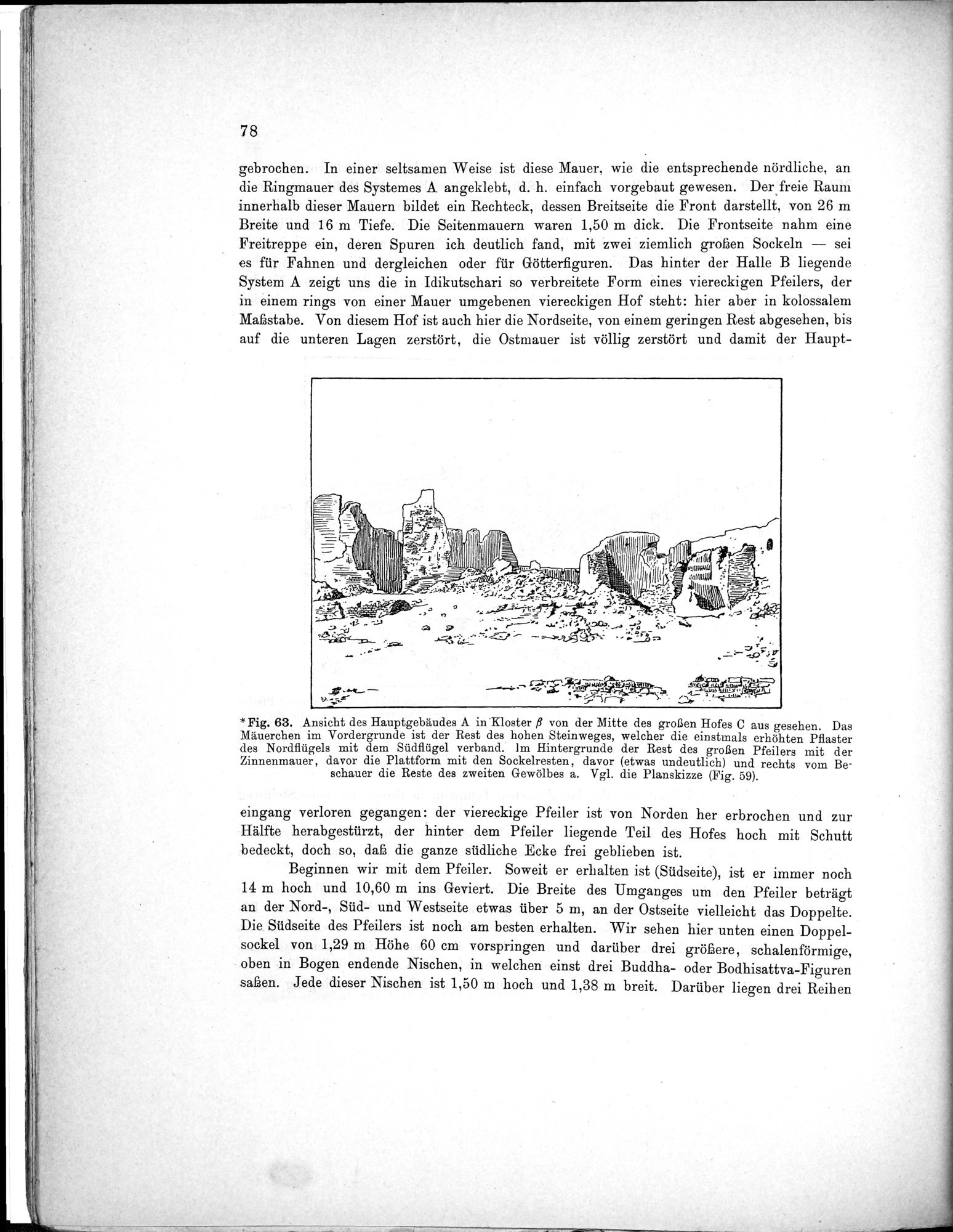 Bericht über archäologische Arbeiten in Idikutschari und Umgebung im Winter 1902-1903 : vol.1 / Page 88 (Grayscale High Resolution Image)