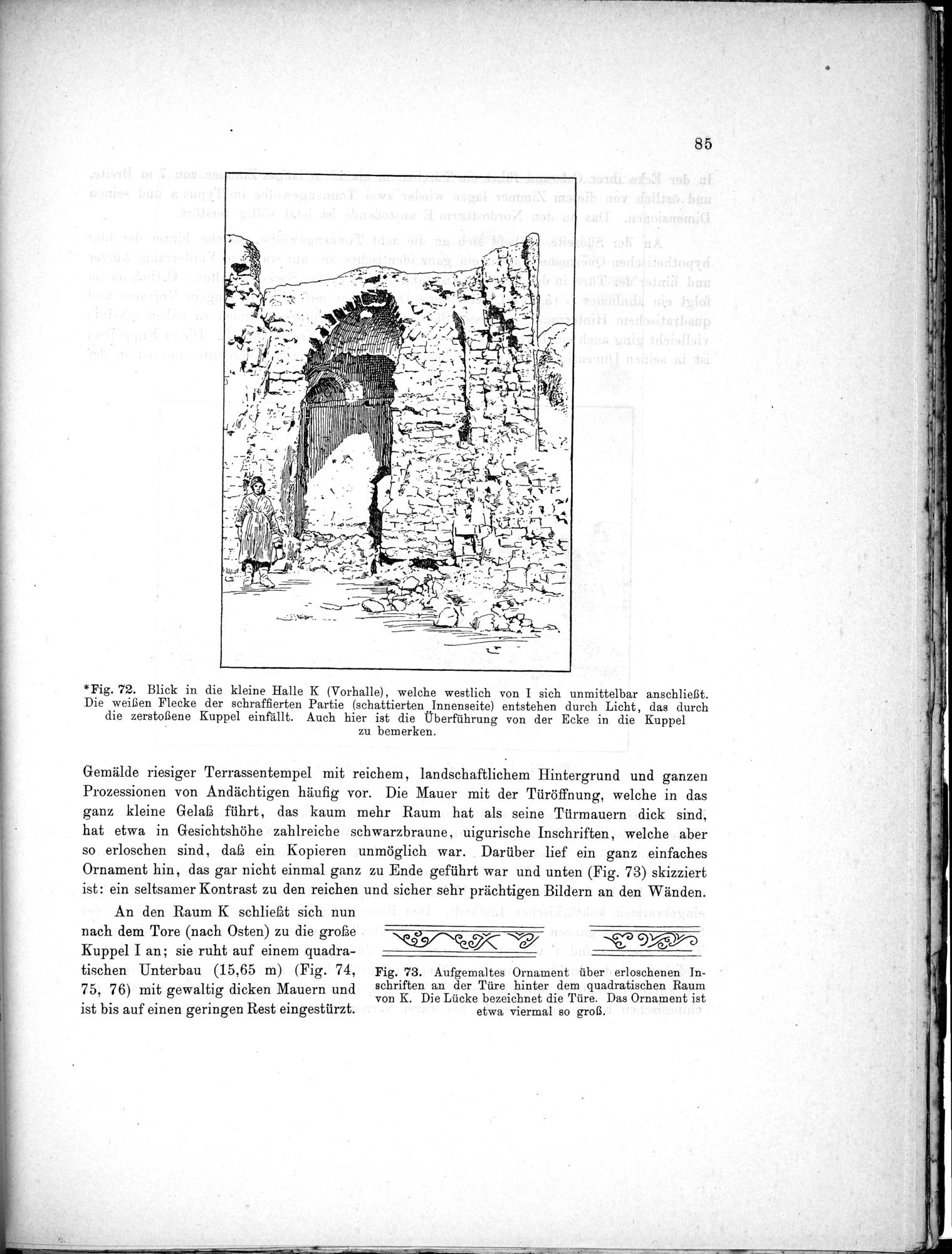 Bericht über archäologische Arbeiten in Idikutschari und Umgebung im Winter 1902-1903 : vol.1 / 95 ページ（白黒高解像度画像）
