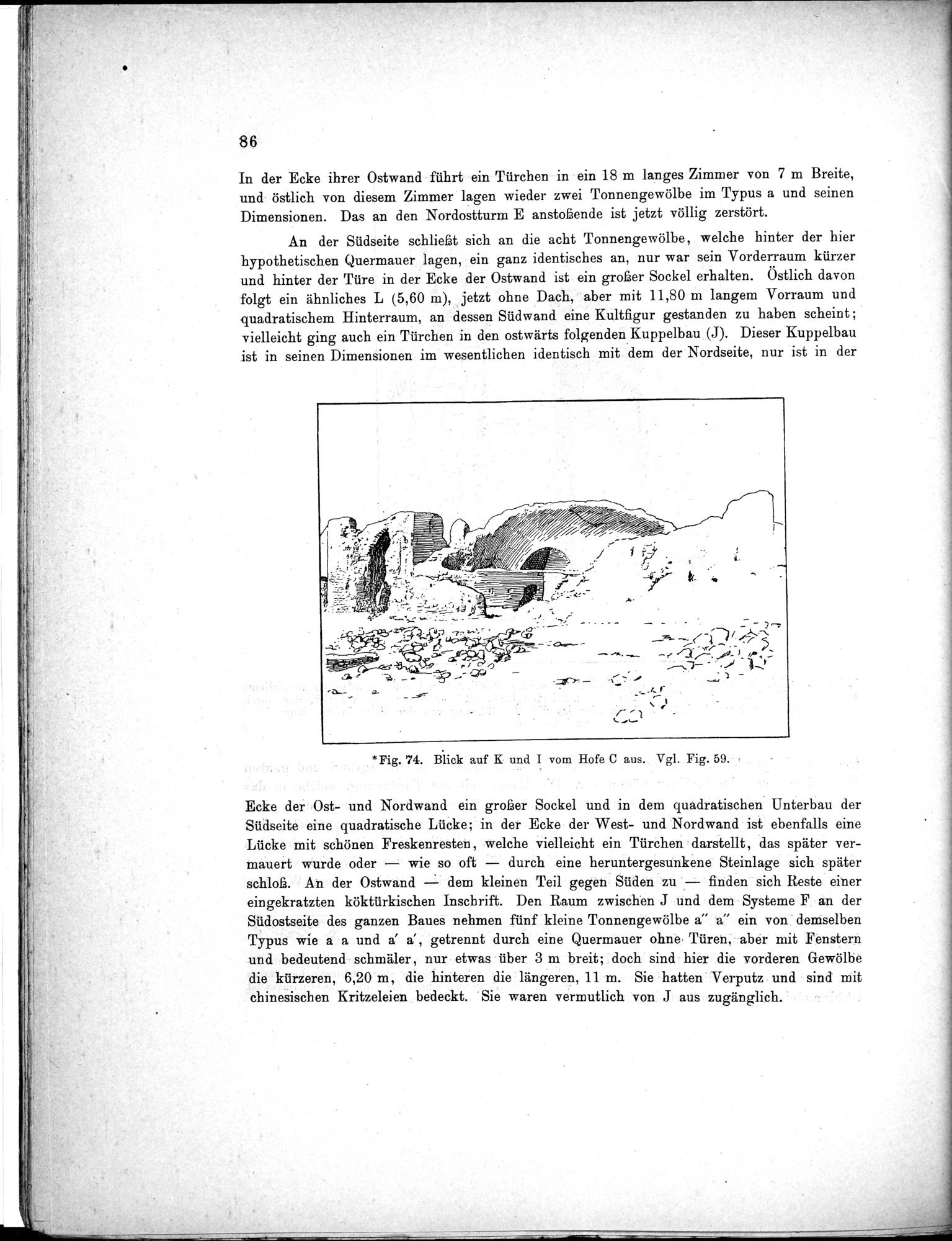 Bericht über archäologische Arbeiten in Idikutschari und Umgebung im Winter 1902-1903 : vol.1 / 96 ページ（白黒高解像度画像）
