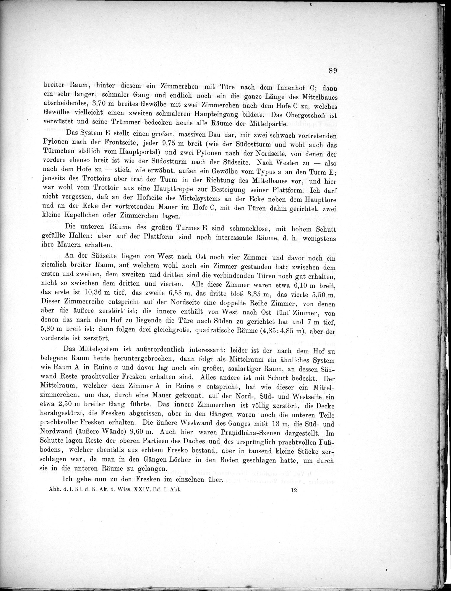 Bericht über archäologische Arbeiten in Idikutschari und Umgebung im Winter 1902-1903 : vol.1 / 99 ページ（白黒高解像度画像）