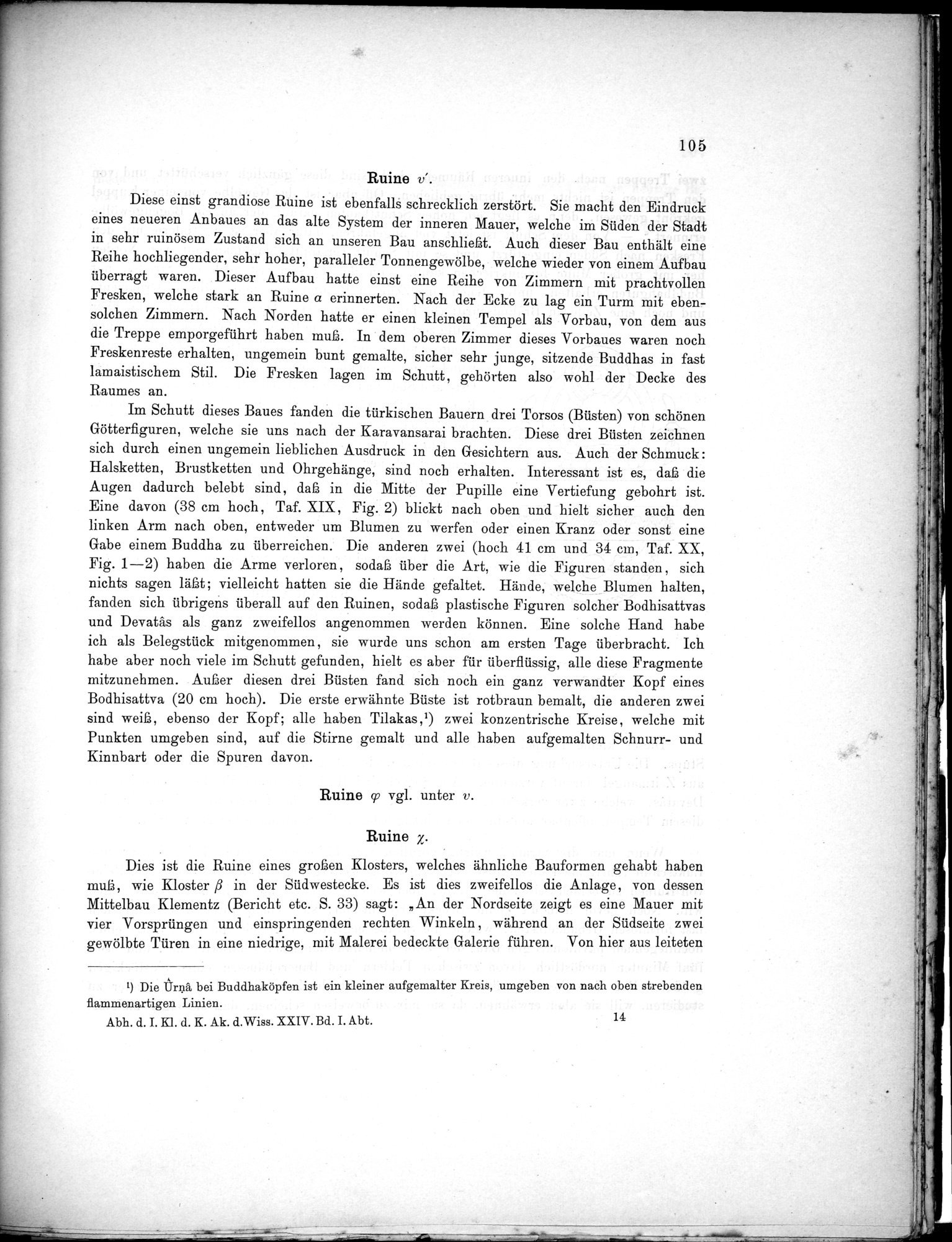 Bericht über archäologische Arbeiten in Idikutschari und Umgebung im Winter 1902-1903 : vol.1 / Page 115 (Grayscale High Resolution Image)