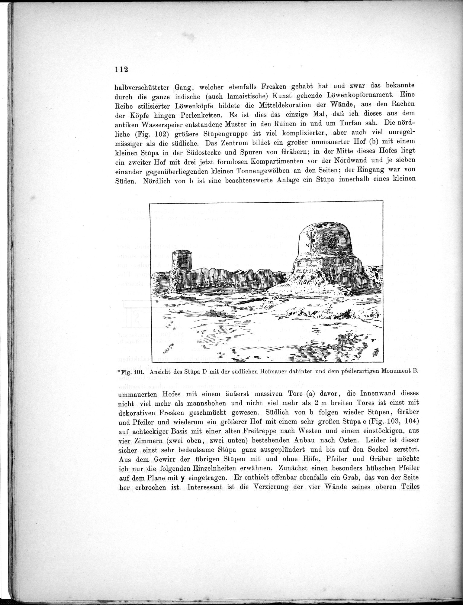 Bericht über archäologische Arbeiten in Idikutschari und Umgebung im Winter 1902-1903 : vol.1 / 122 ページ（白黒高解像度画像）