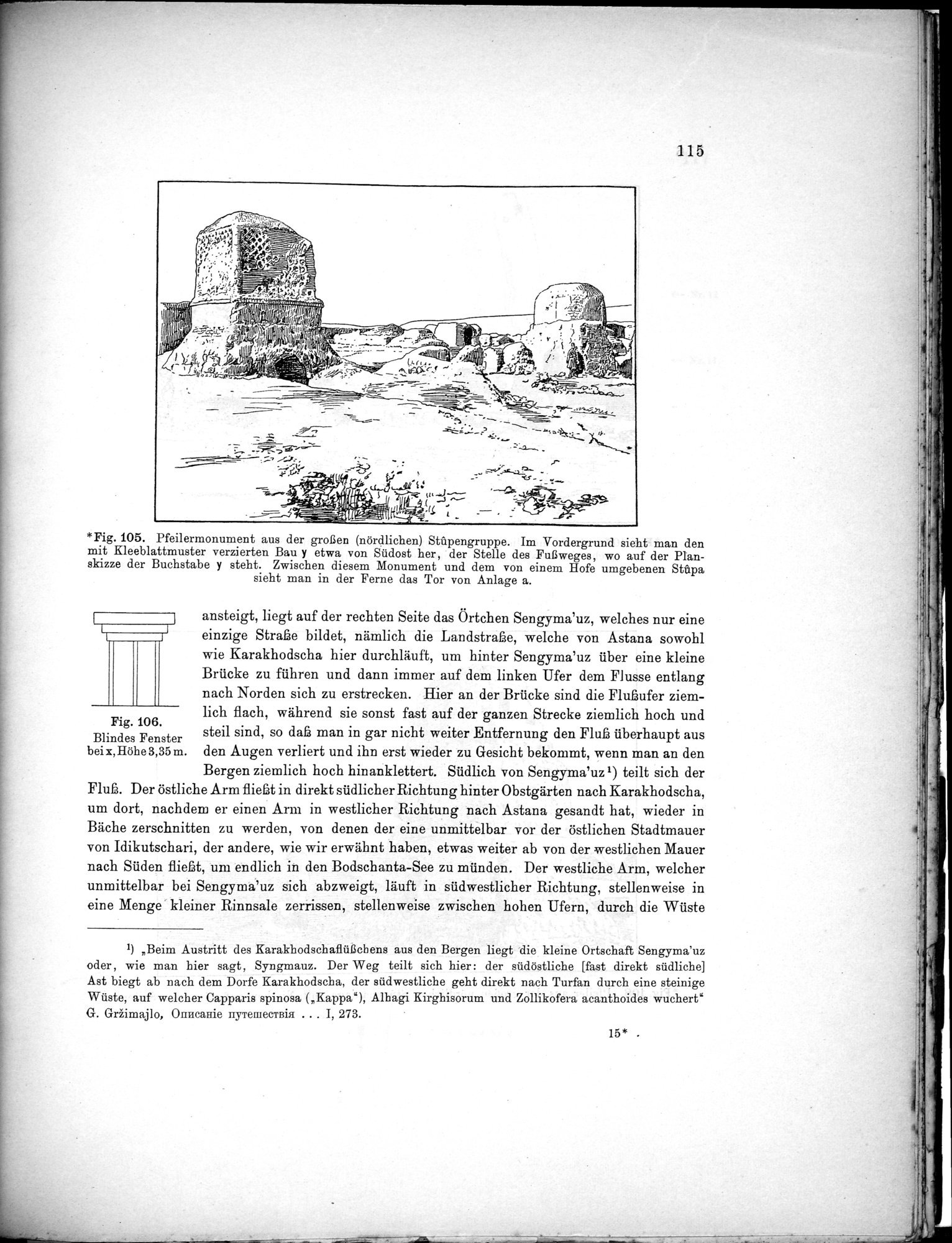 Bericht über archäologische Arbeiten in Idikutschari und Umgebung im Winter 1902-1903 : vol.1 / Page 125 (Grayscale High Resolution Image)
