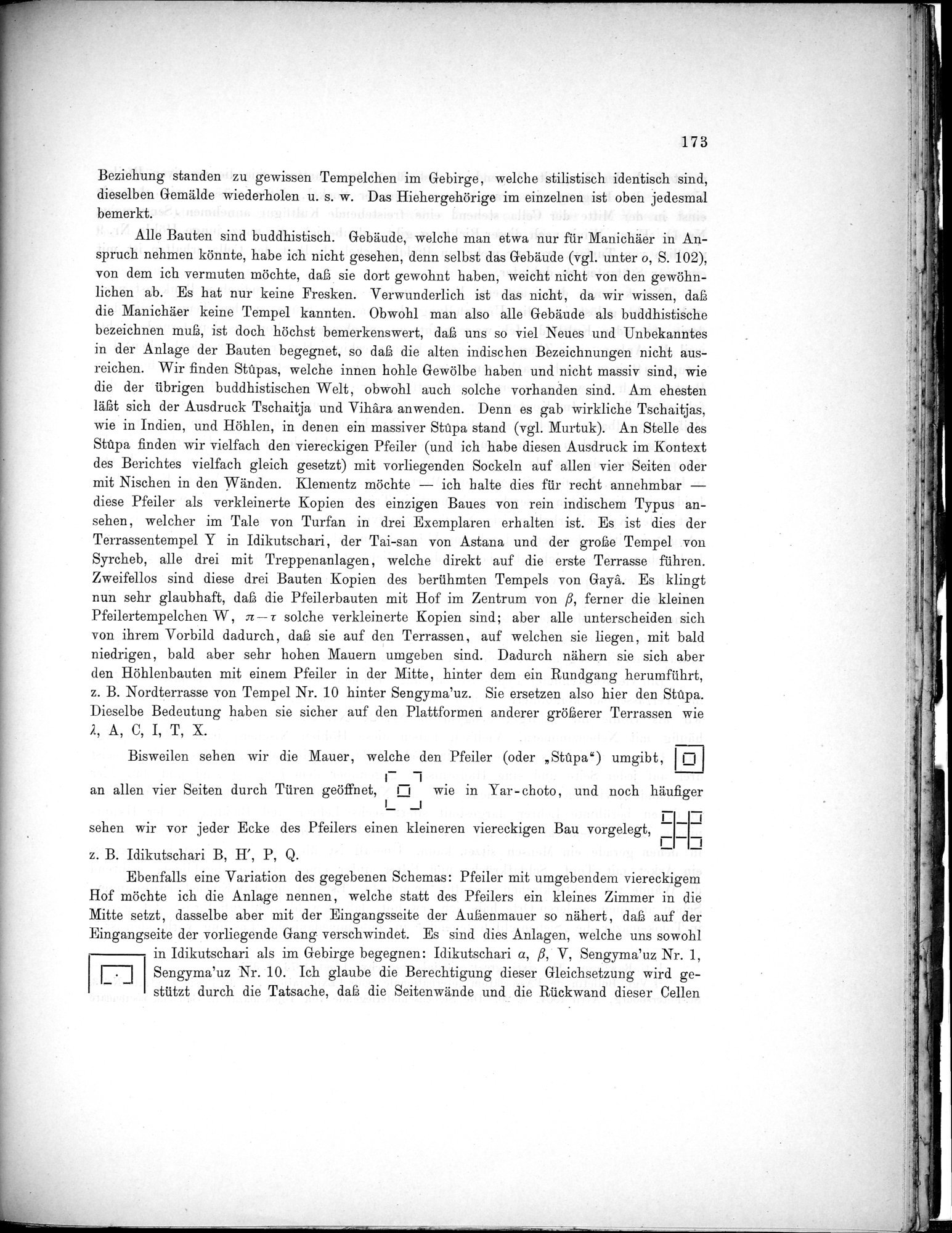 Bericht über archäologische Arbeiten in Idikutschari und Umgebung im Winter 1902-1903 : vol.1 / 183 ページ（白黒高解像度画像）