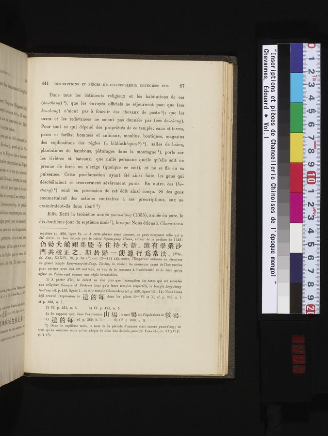 Inscriptions et pièces de Chancellerie Chinoises de l'époque mongol : vol.1 / 103 ページ（カラー画像）