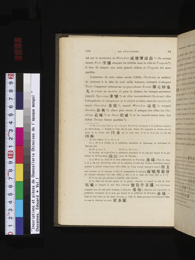 Inscriptions et pièces de Chancellerie Chinoises de l'époque mongol : vol.1 / Page 130 (Color Image)
