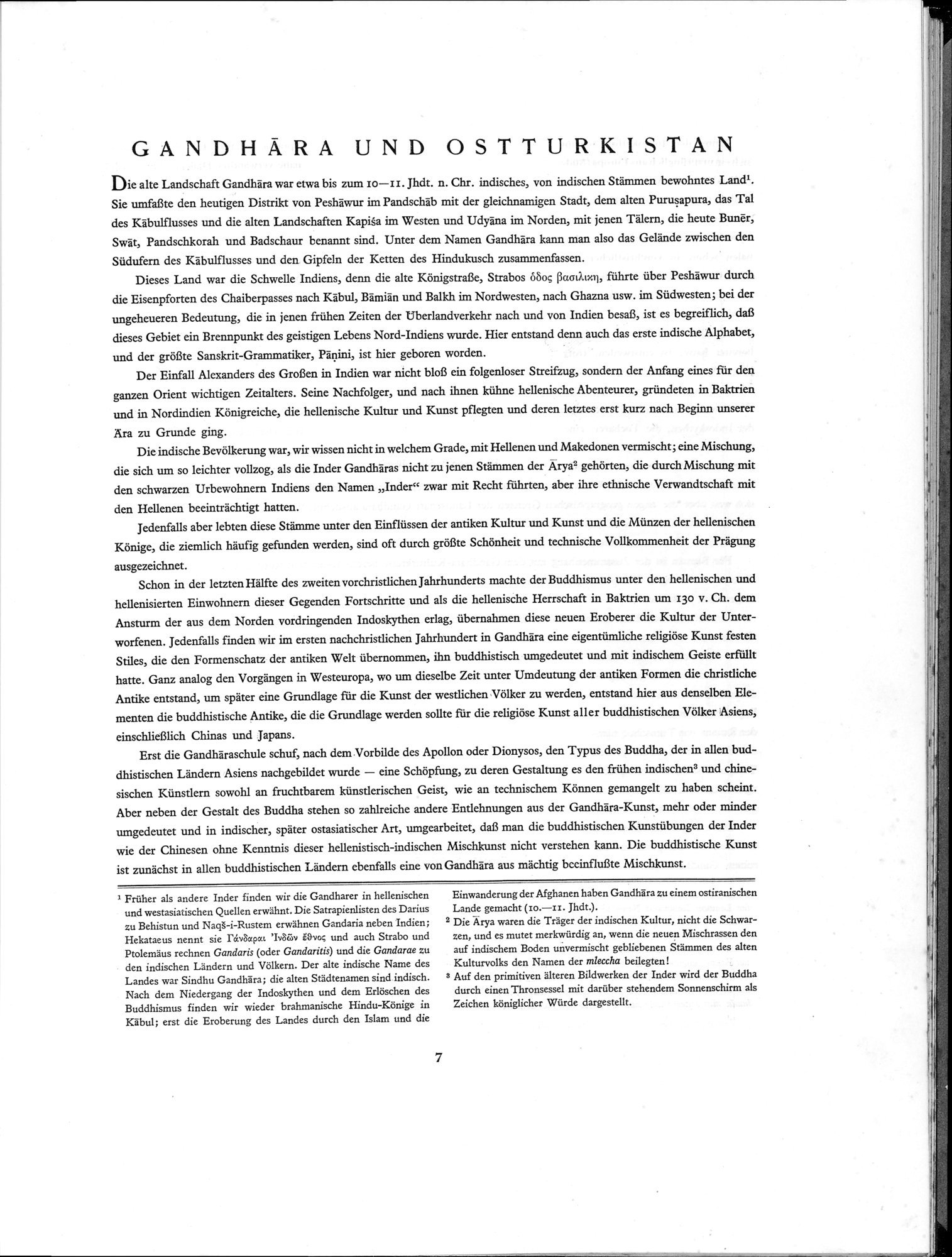Die Buddhistische Spätantike in Mittelasien : vol.1 / 11 ページ（白黒高解像度画像）