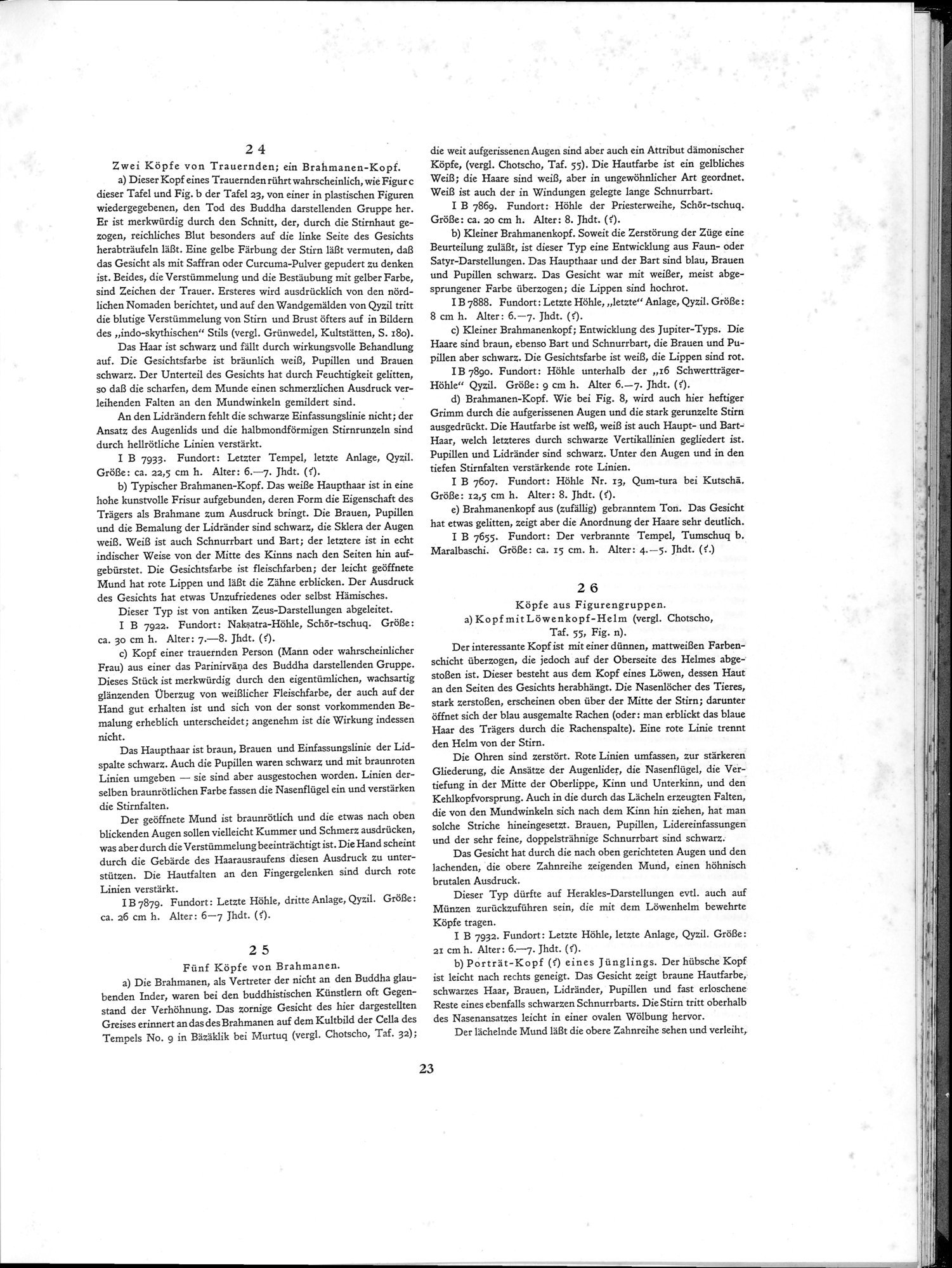 Die Buddhistische Spätantike in Mittelasien : vol.1 / 27 ページ（白黒高解像度画像）