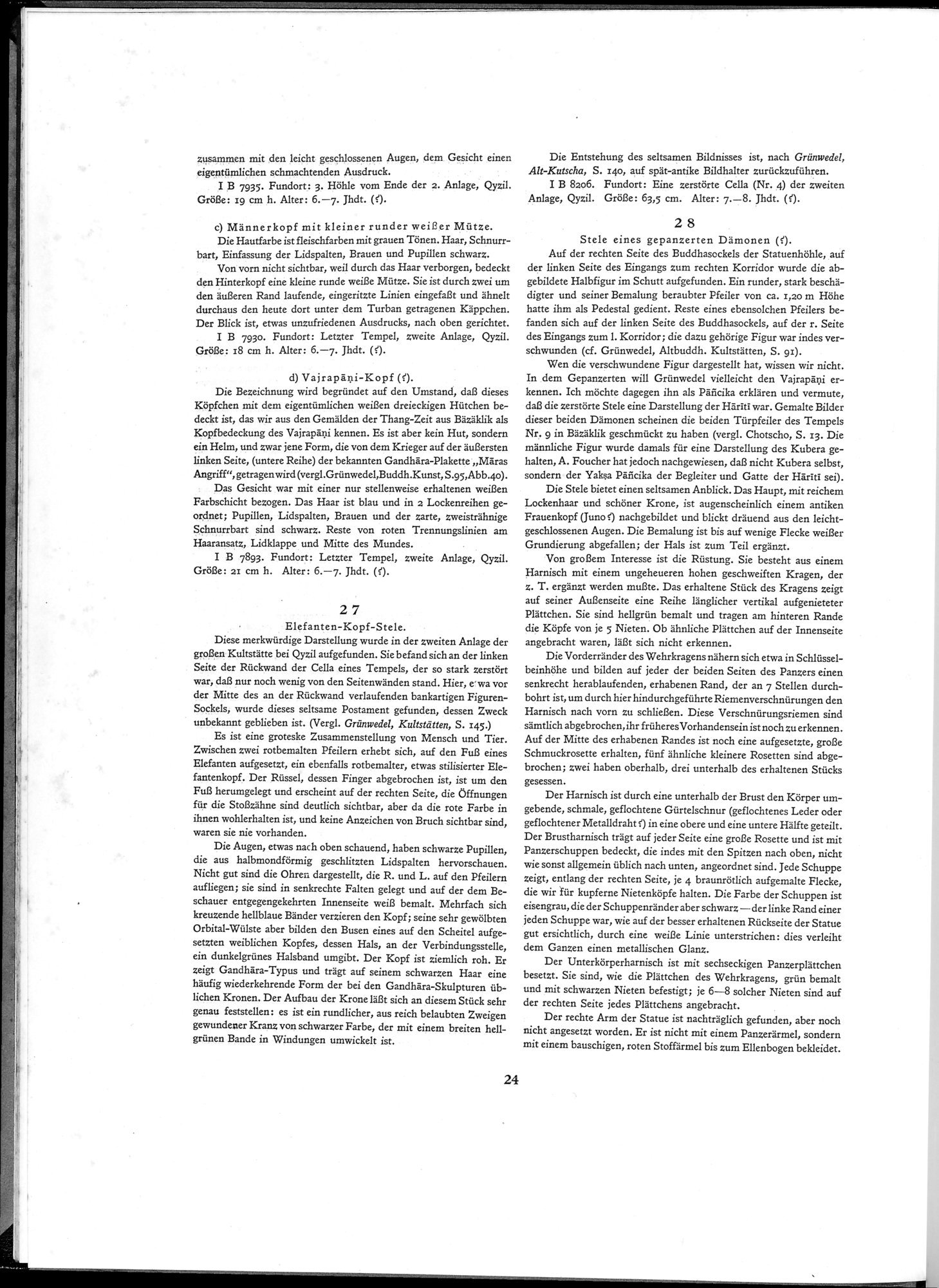 Die Buddhistische Spätantike in Mittelasien : vol.1 / 28 ページ（白黒高解像度画像）