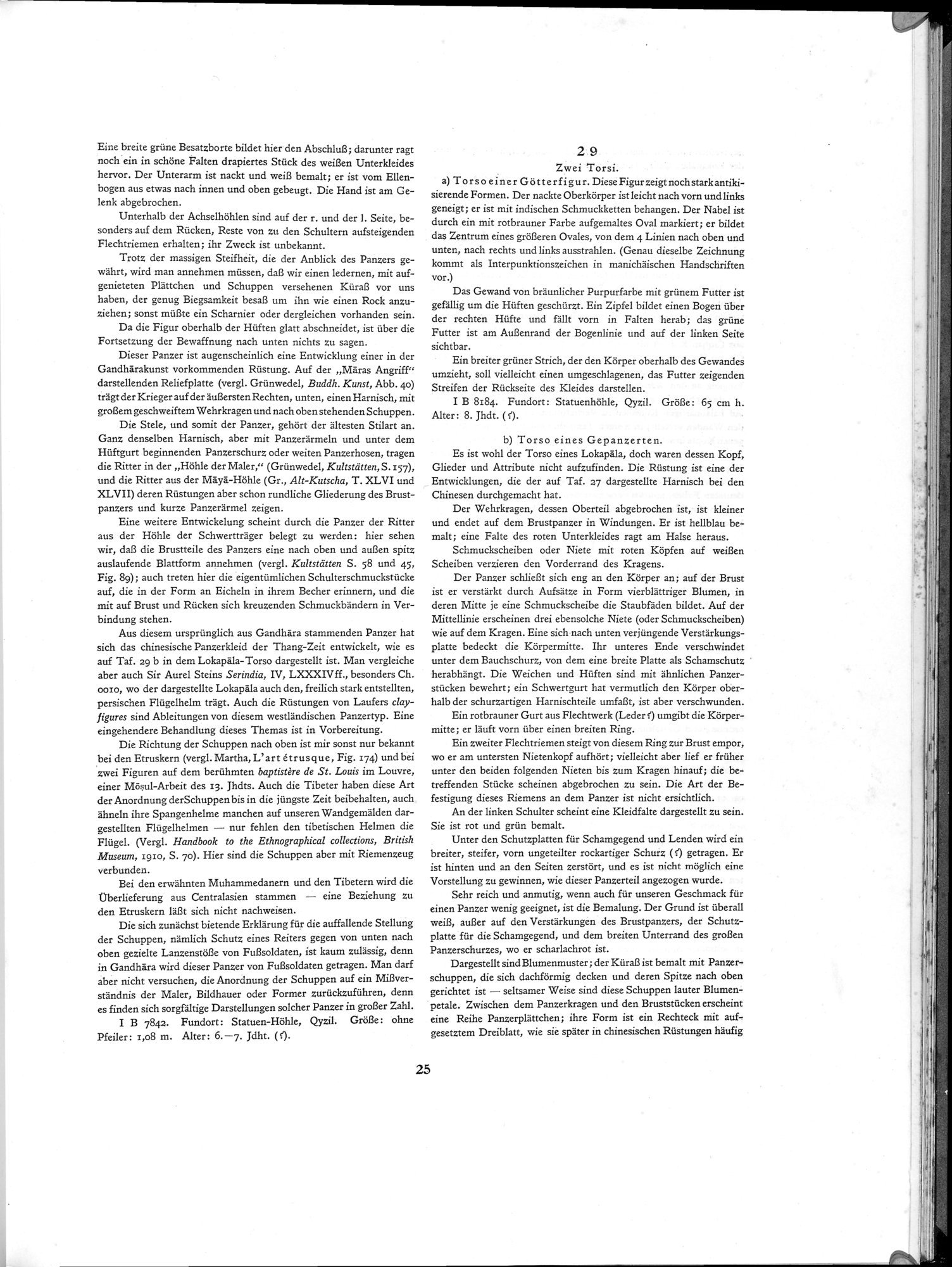 Die Buddhistische Spätantike in Mittelasien : vol.1 / Page 29 (Grayscale High Resolution Image)