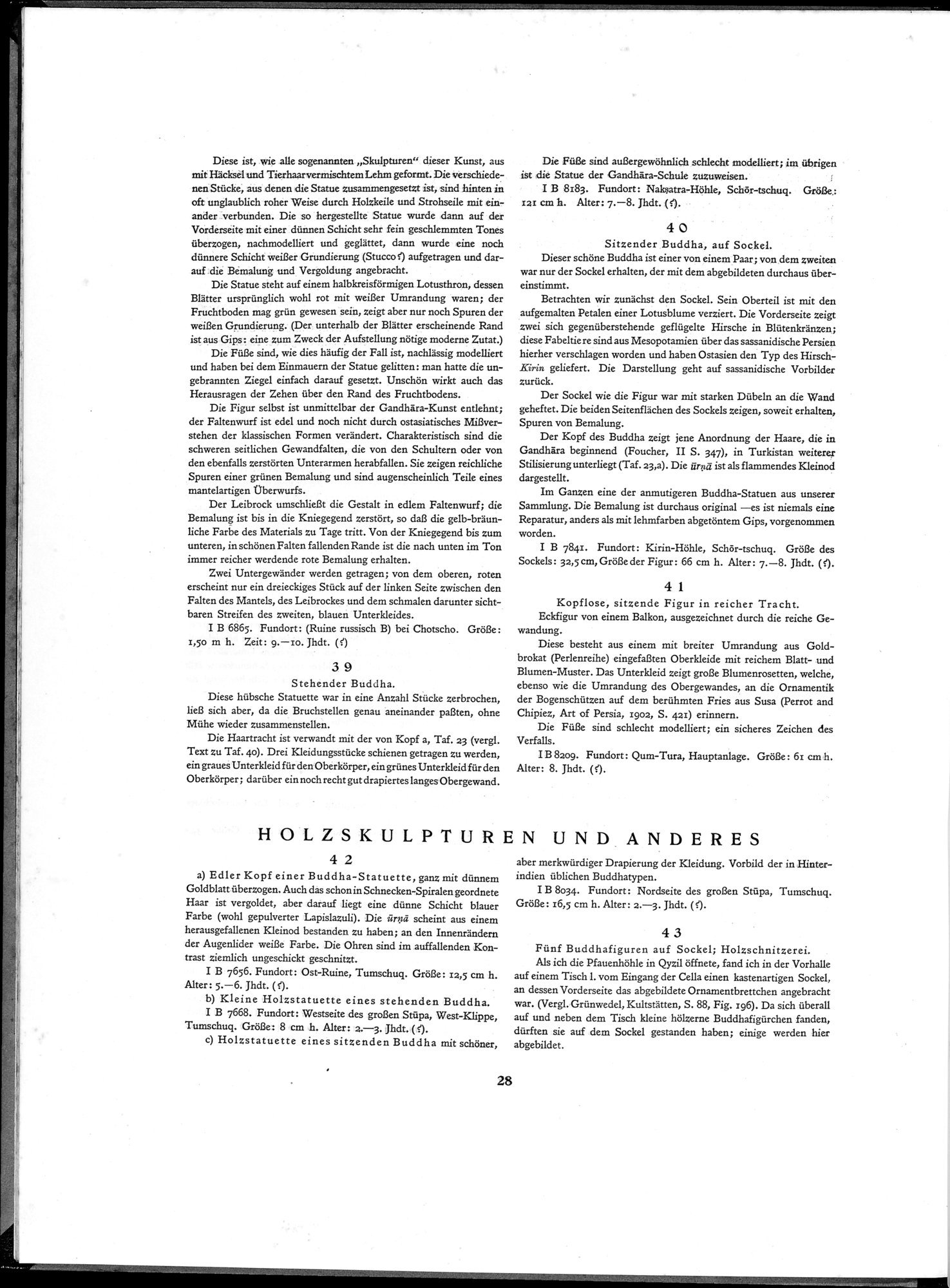 Die Buddhistische Spätantike in Mittelasien : vol.1 / Page 32 (Grayscale High Resolution Image)