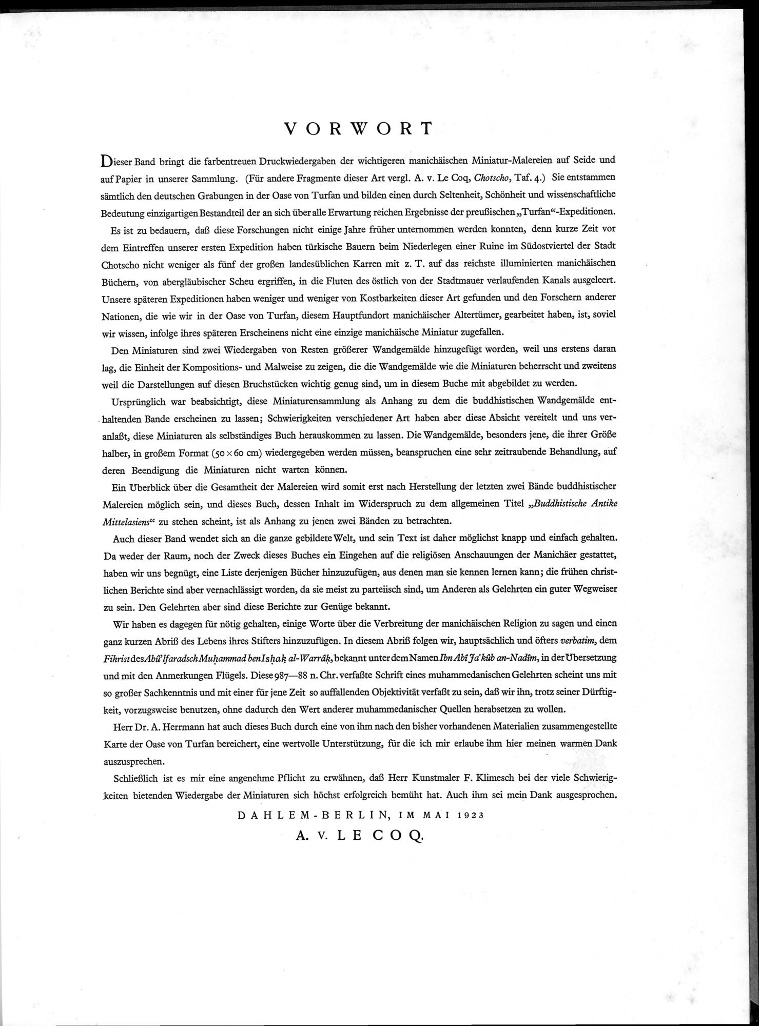 Die Buddhistische Spätantike in Mittelasien : vol.2 / 9 ページ（白黒高解像度画像）