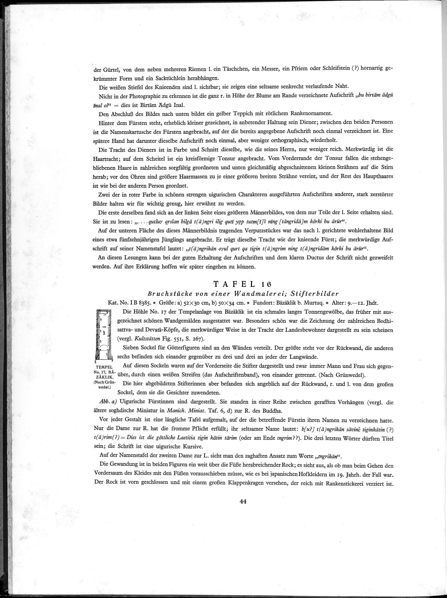 Die Buddhistische Spätantike in Mittelasien : vol.3 / Page 50 (Grayscale High Resolution Image)