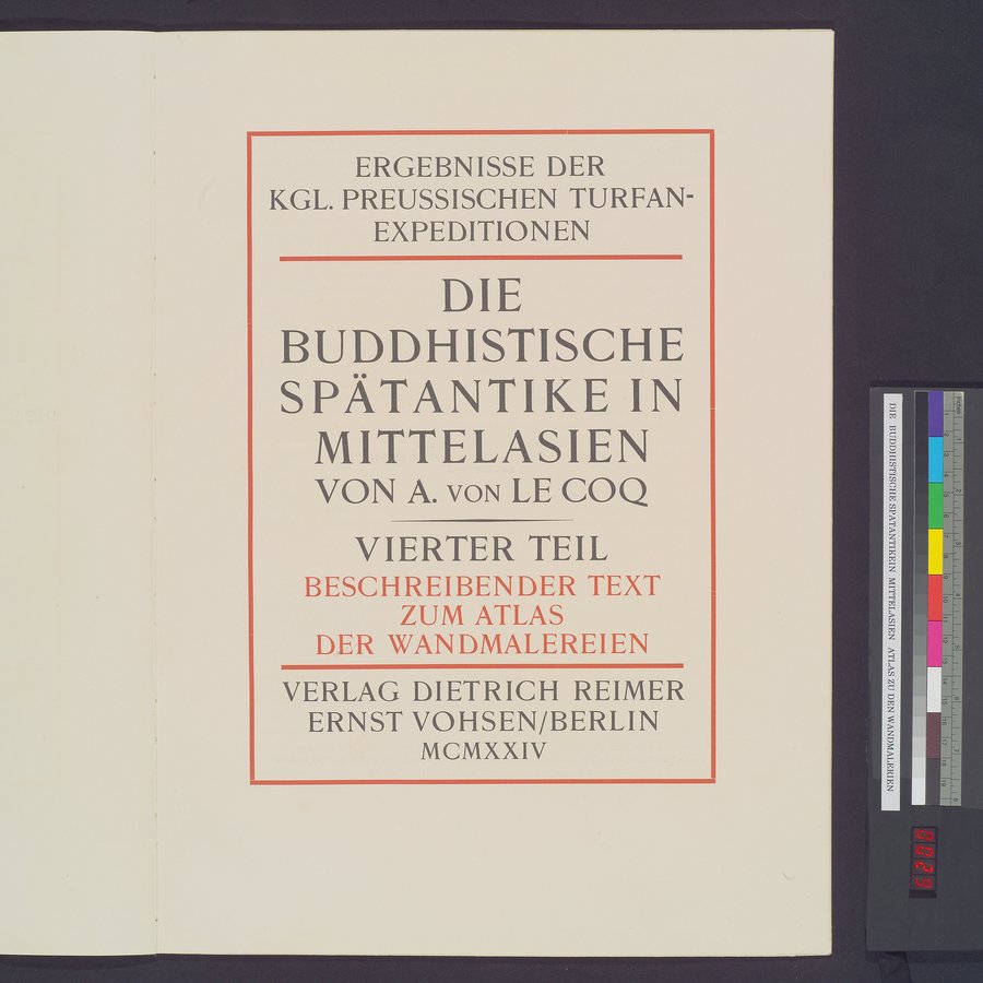 Die Buddhistische Spätantike in Mittelasien : vol.4 / Page 33 (Color Image)