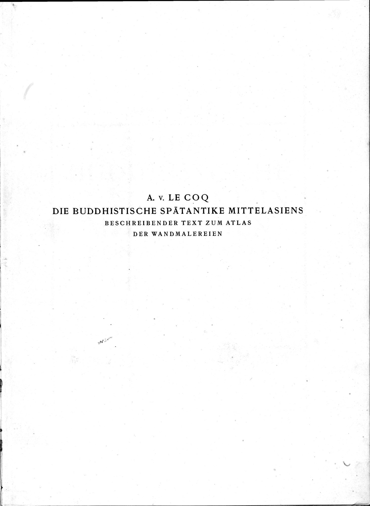 Die Buddhistische Spätantike in Mittelasien : vol.4 / 31 ページ（白黒高解像度画像）
