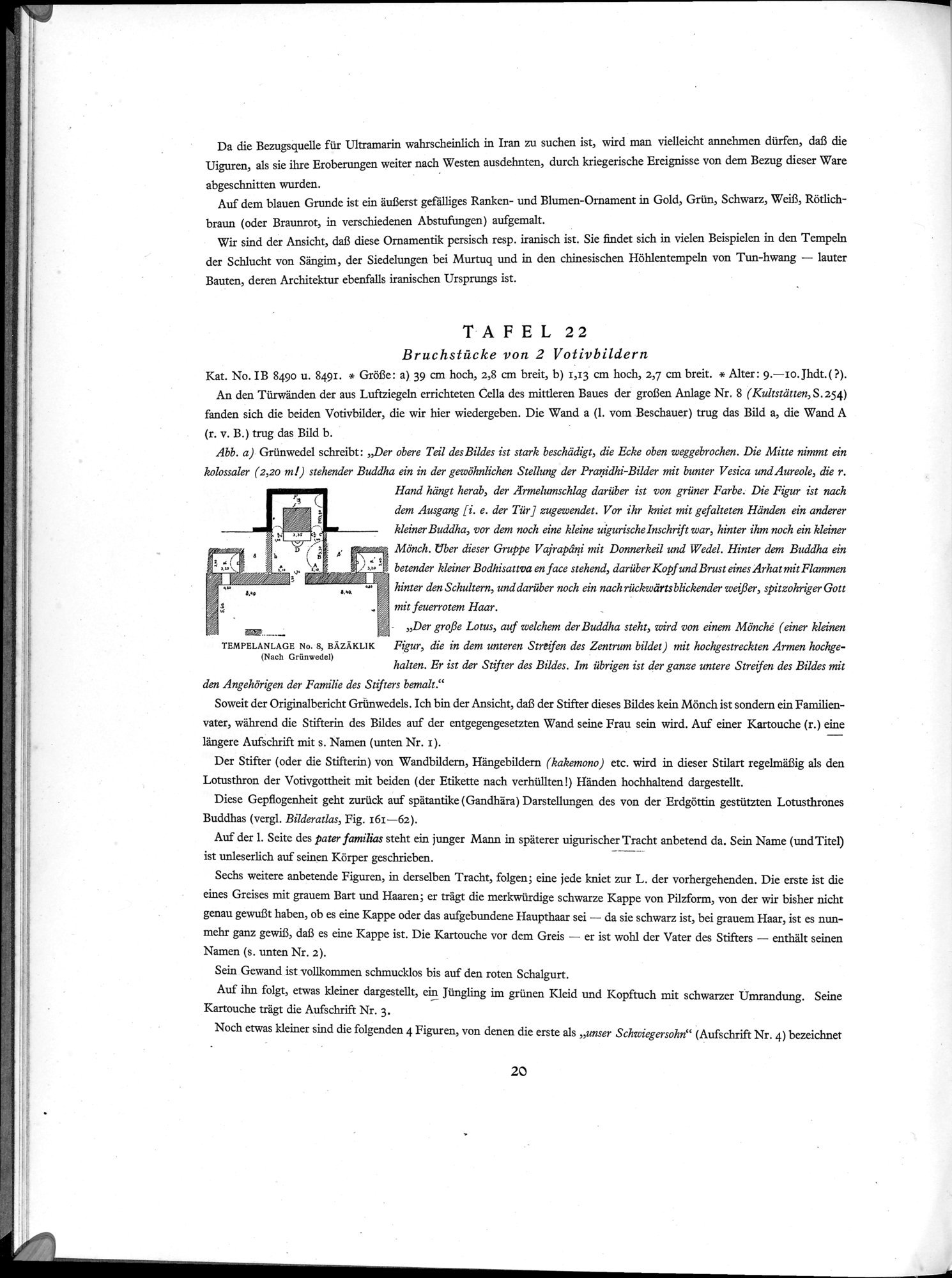 Die Buddhistische Spätantike in Mittelasien : vol.5 / Page 26 (Grayscale High Resolution Image)