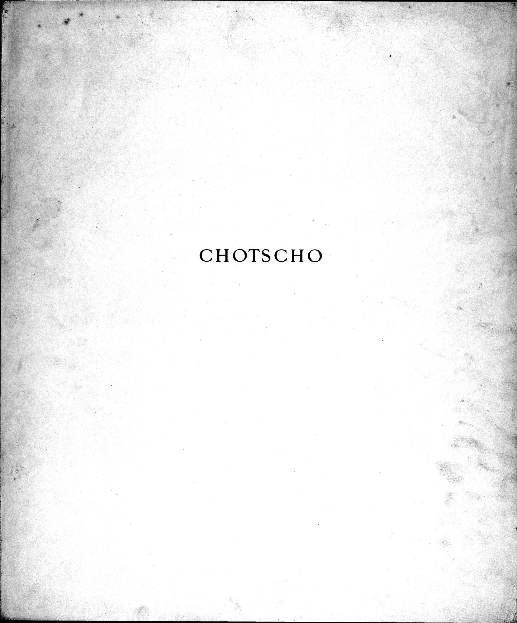 Chotscho : vol.1 / Page 5 (Grayscale High Resolution Image)