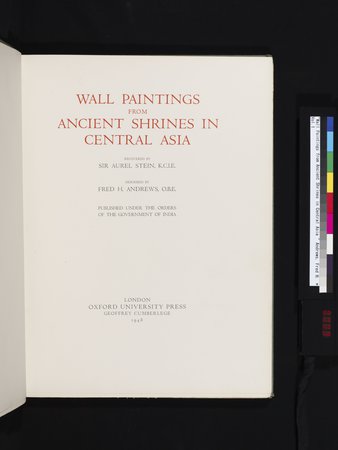 Wall Paintings from Ancient Shrines in Central Asia : vol.1 : Page 9