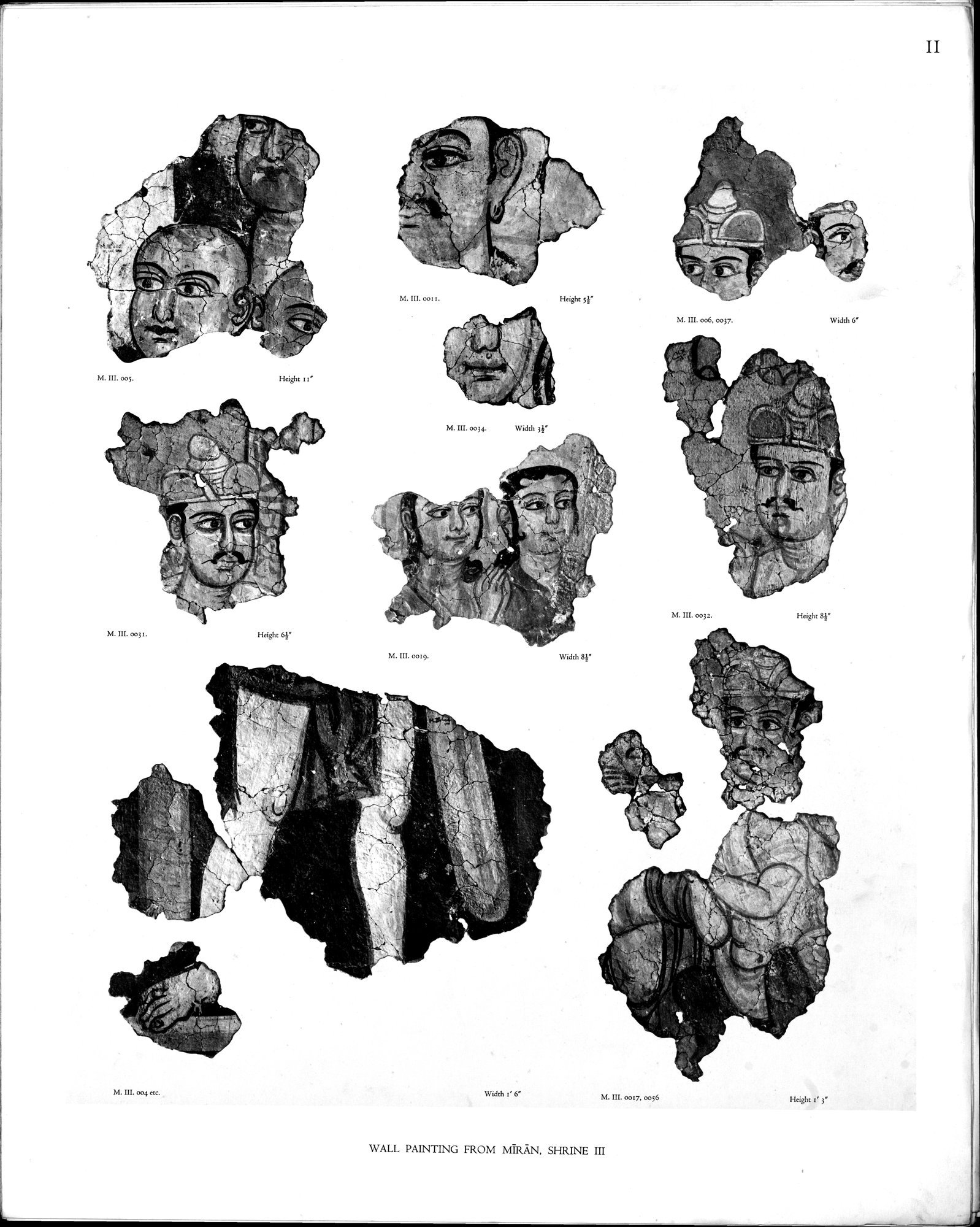 Wall Paintings from Ancient Shrines in Central Asia : vol.2 / Page 5 (Grayscale High Resolution Image)