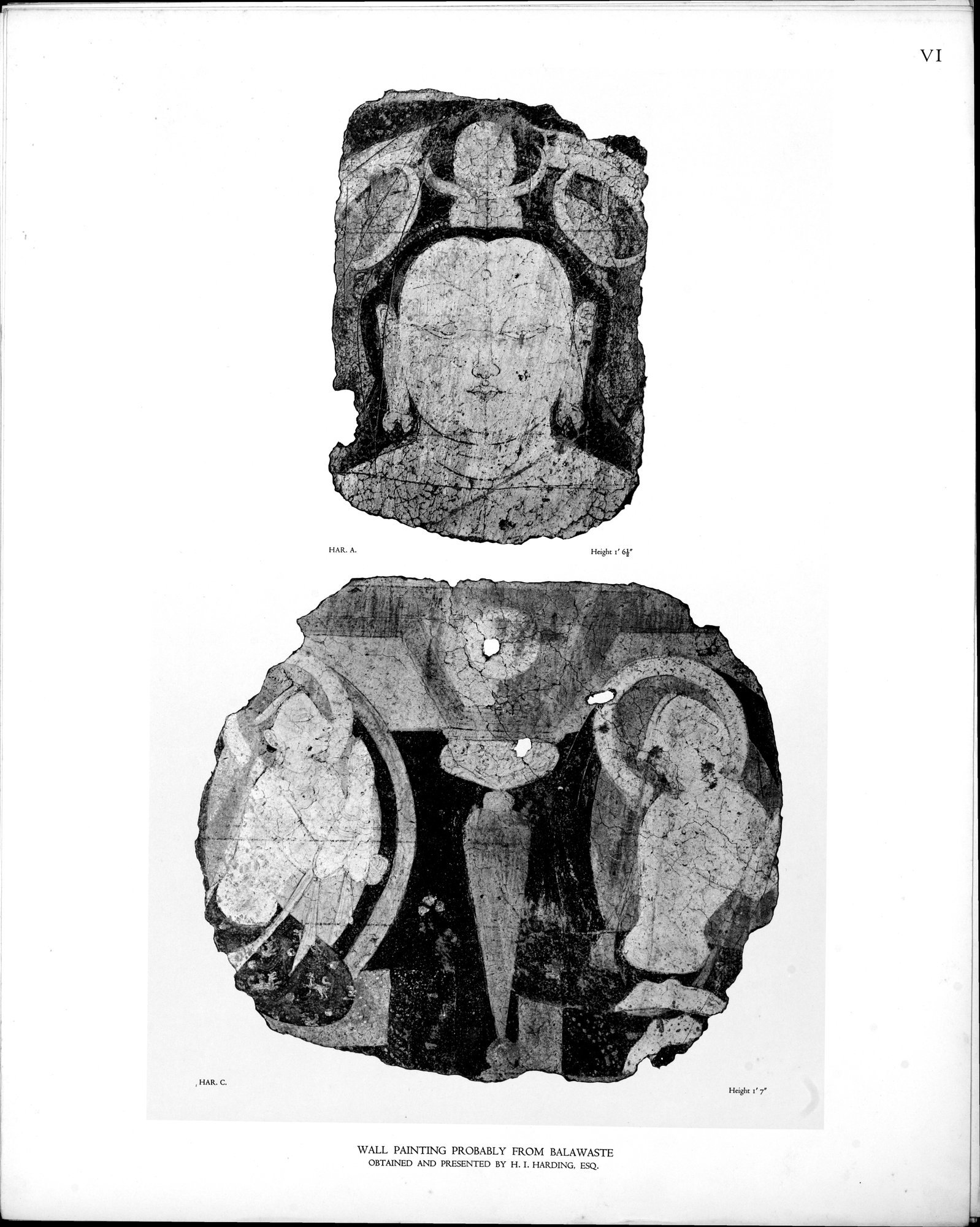 Wall Paintings from Ancient Shrines in Central Asia : vol.2 / Page 10 (Grayscale High Resolution Image)