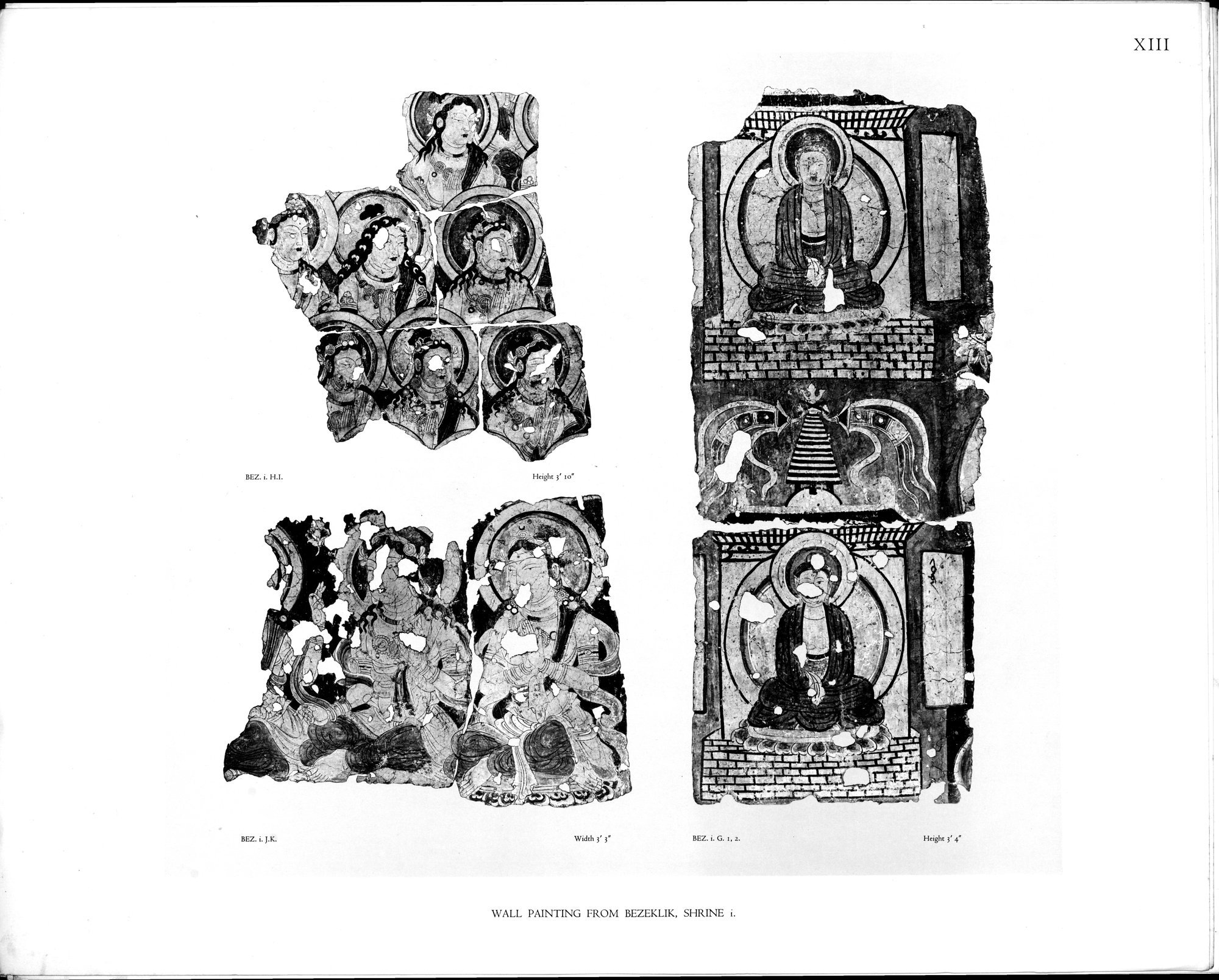 Wall Paintings from Ancient Shrines in Central Asia : vol.2 / Page 16 (Grayscale High Resolution Image)