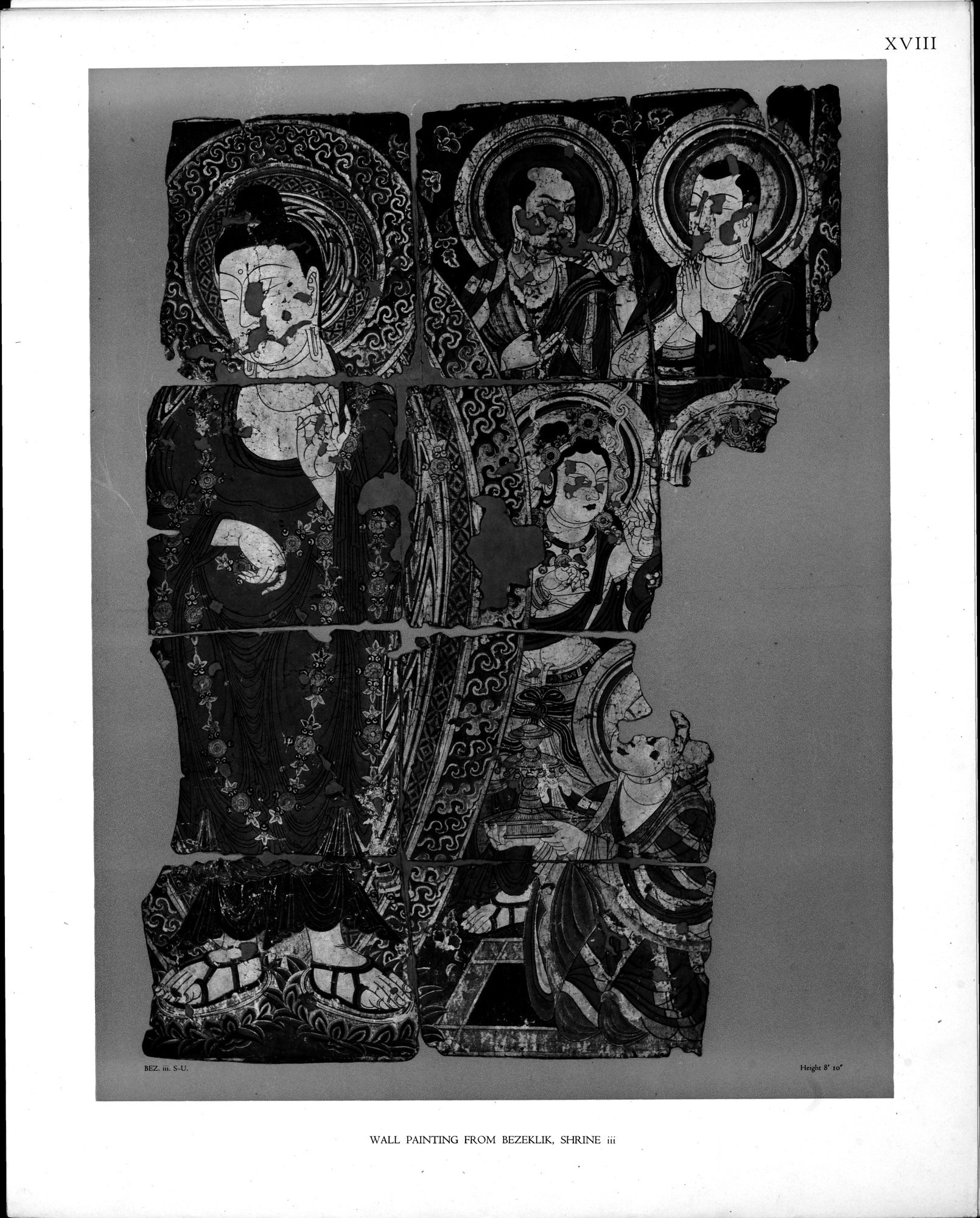 Wall Paintings from Ancient Shrines in Central Asia : vol.2 / Page 21 (Grayscale High Resolution Image)