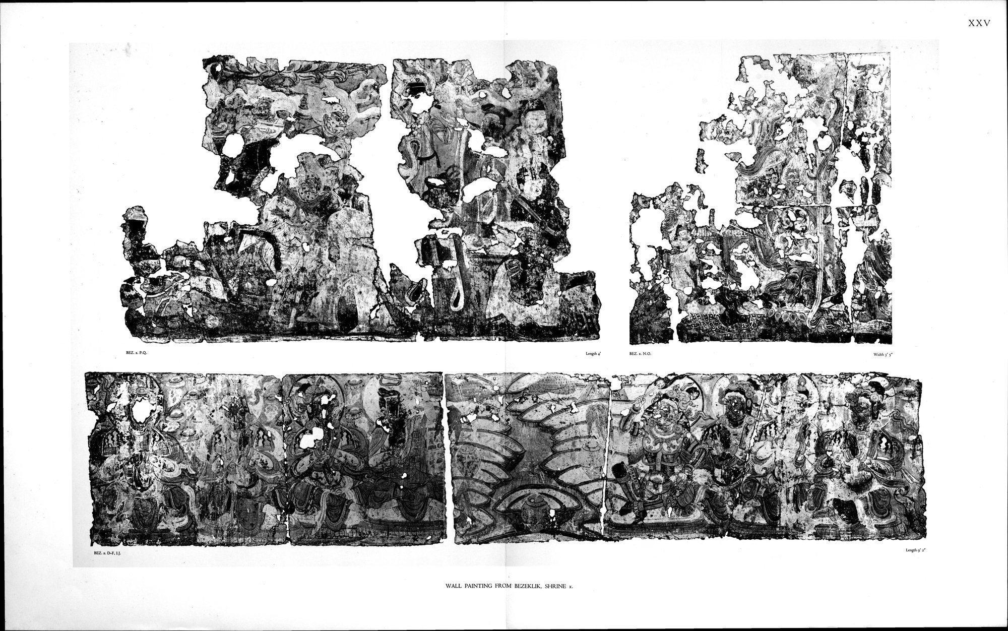 Wall Paintings from Ancient Shrines in Central Asia : vol.2 / Page 28 (Grayscale High Resolution Image)