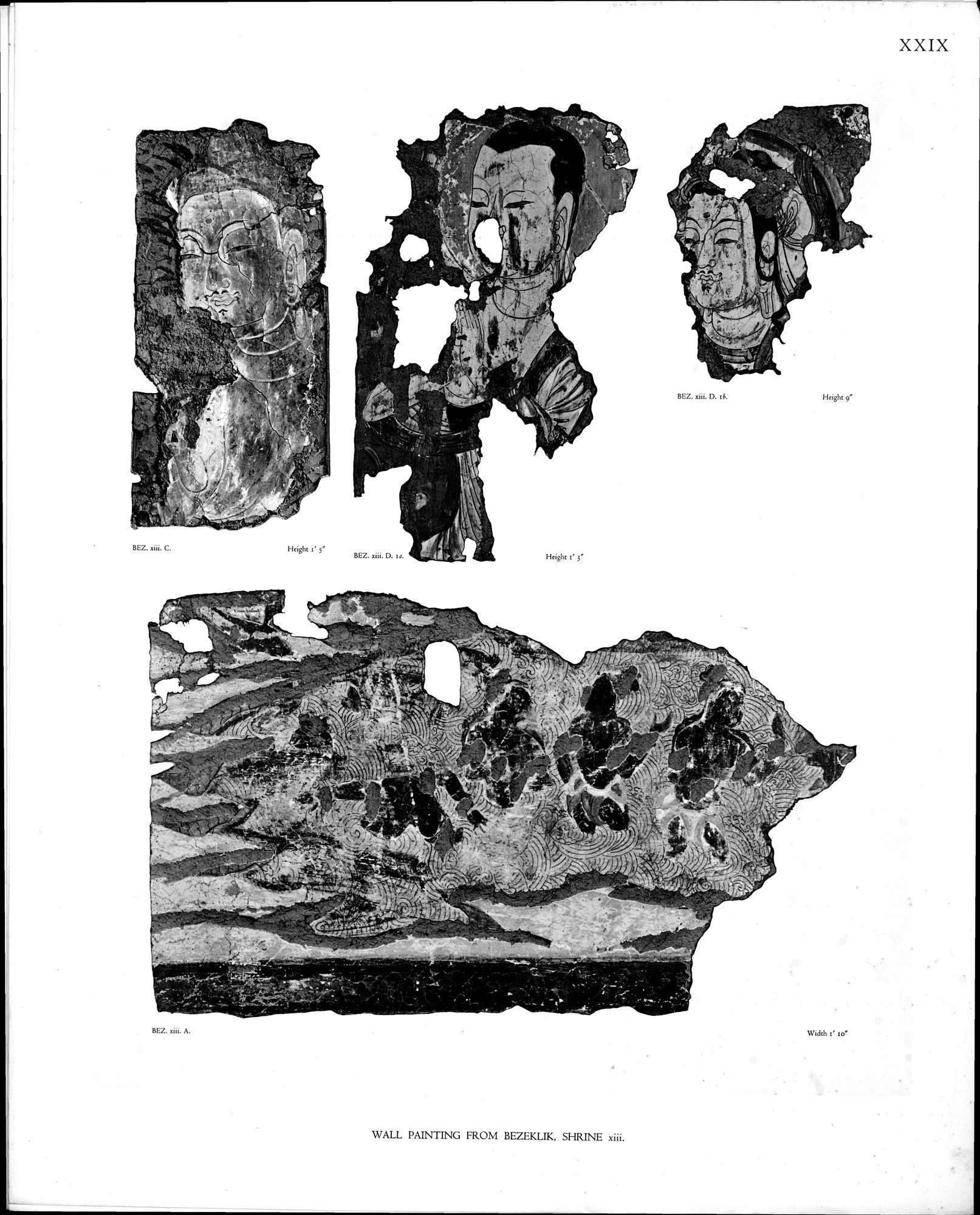 Wall Paintings from Ancient Shrines in Central Asia : vol.2 / Page 32 (Grayscale High Resolution Image)
