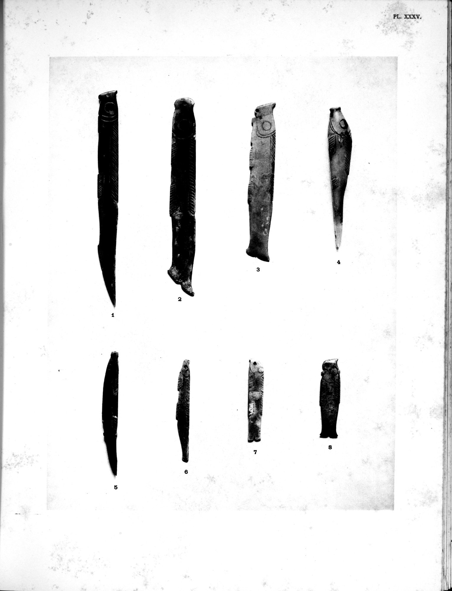 Jades Archaïques de Chine : vol.1 / 185 ページ（白黒高解像度画像）