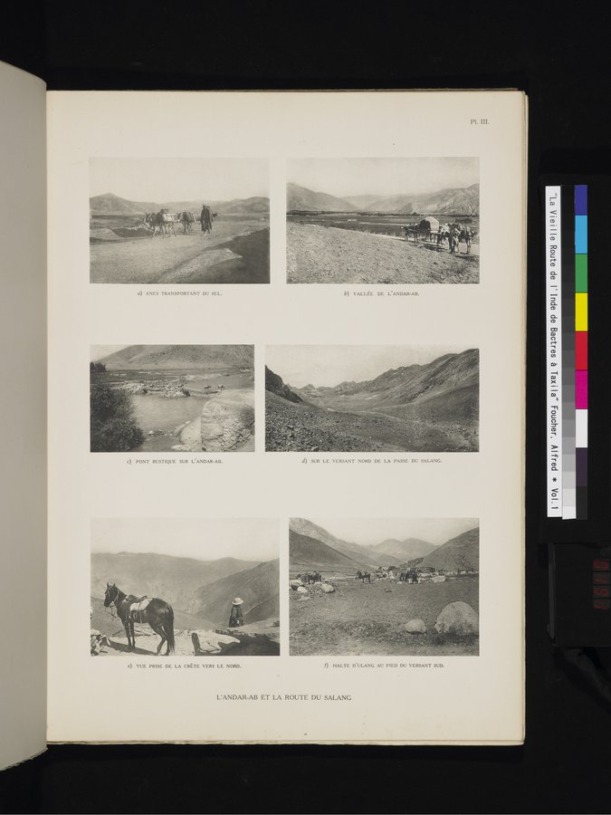 La Vieille Route de l'Inde de Bactres à Taxila : vol.1 / 191 ページ（カラー画像）