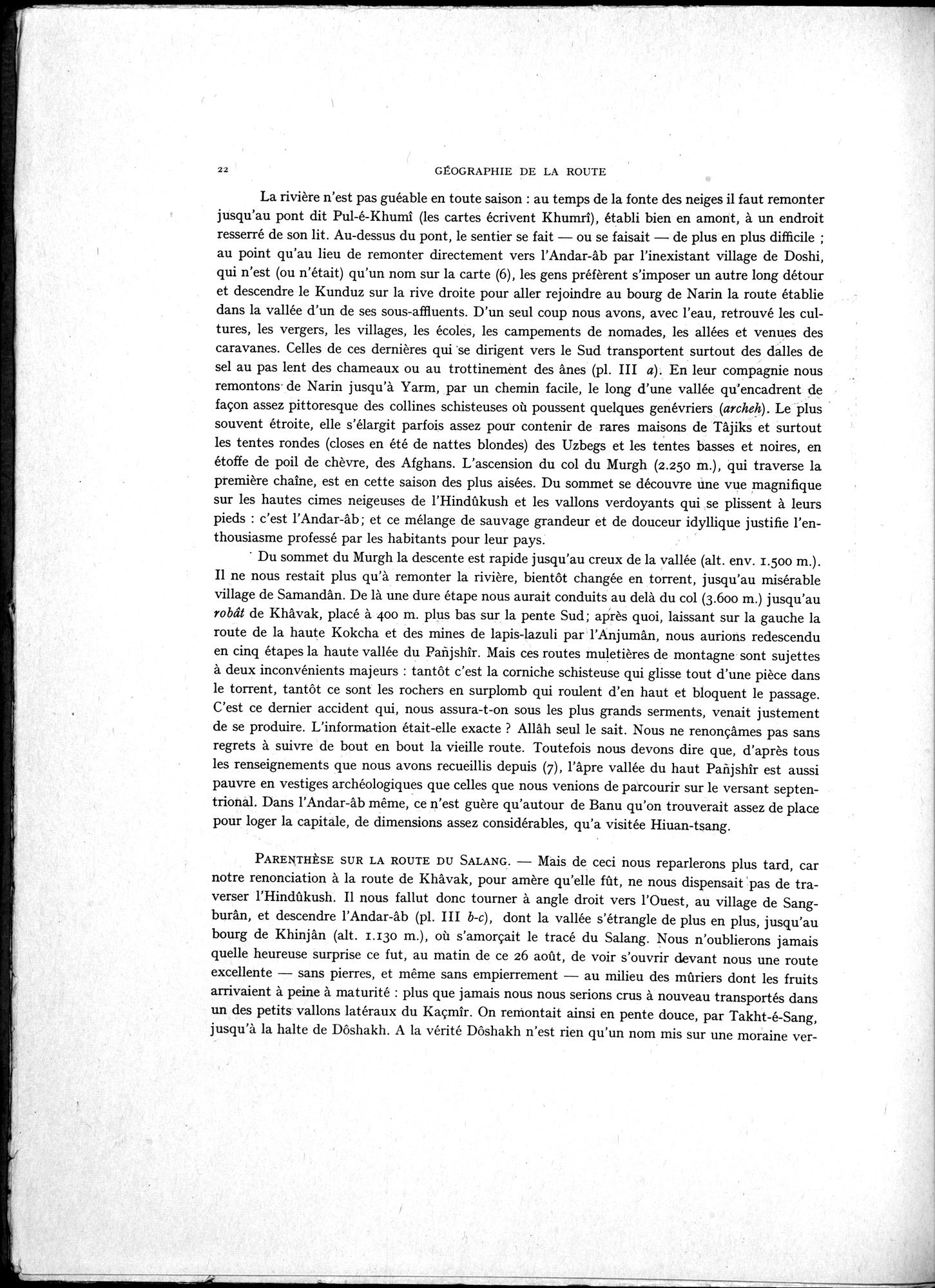 La Vieille Route de l'Inde de Bactres à Taxila : vol.1 / Page 32 (Grayscale High Resolution Image)