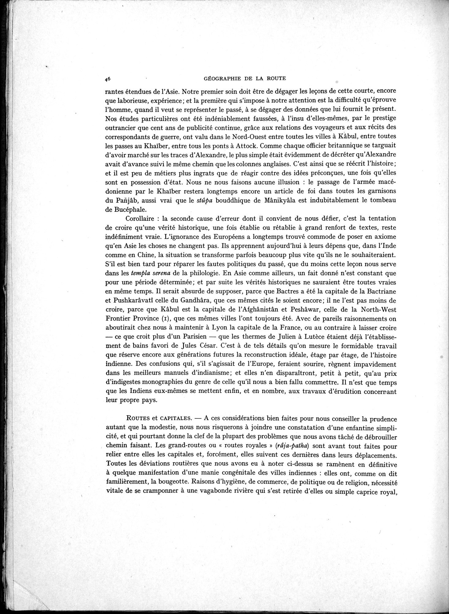 La Vieille Route de l'Inde de Bactres à Taxila : vol.1 / 56 ページ（白黒高解像度画像）