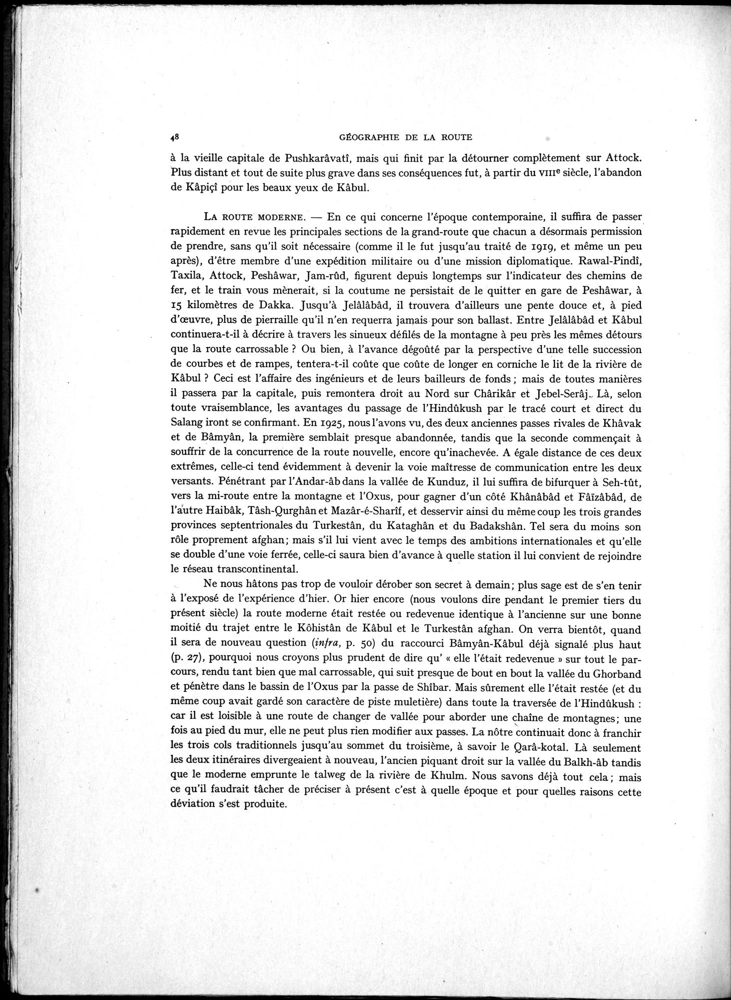 La Vieille Route de l'Inde de Bactres à Taxila : vol.1 / 58 ページ（白黒高解像度画像）